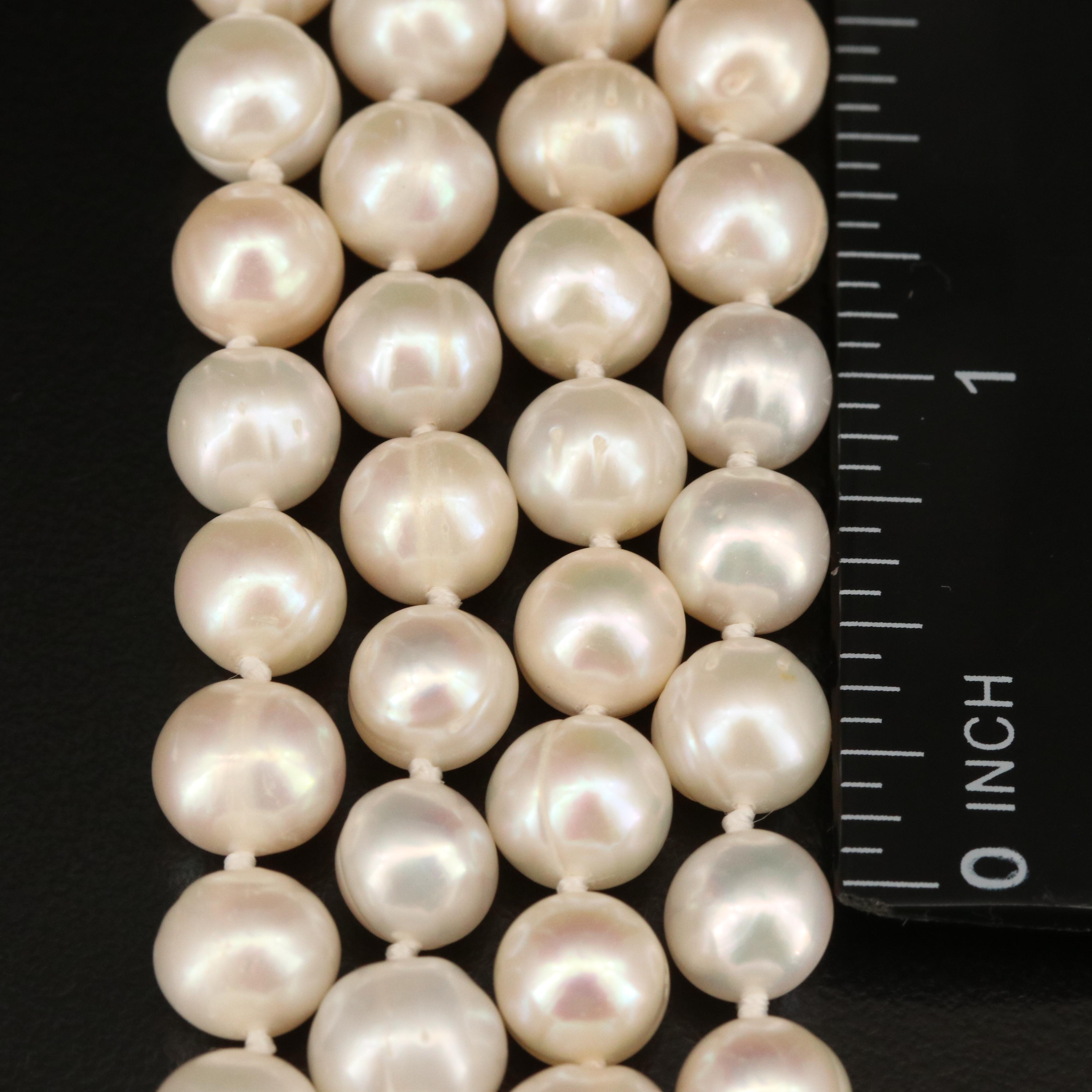 Pearl Rope Length Necklace