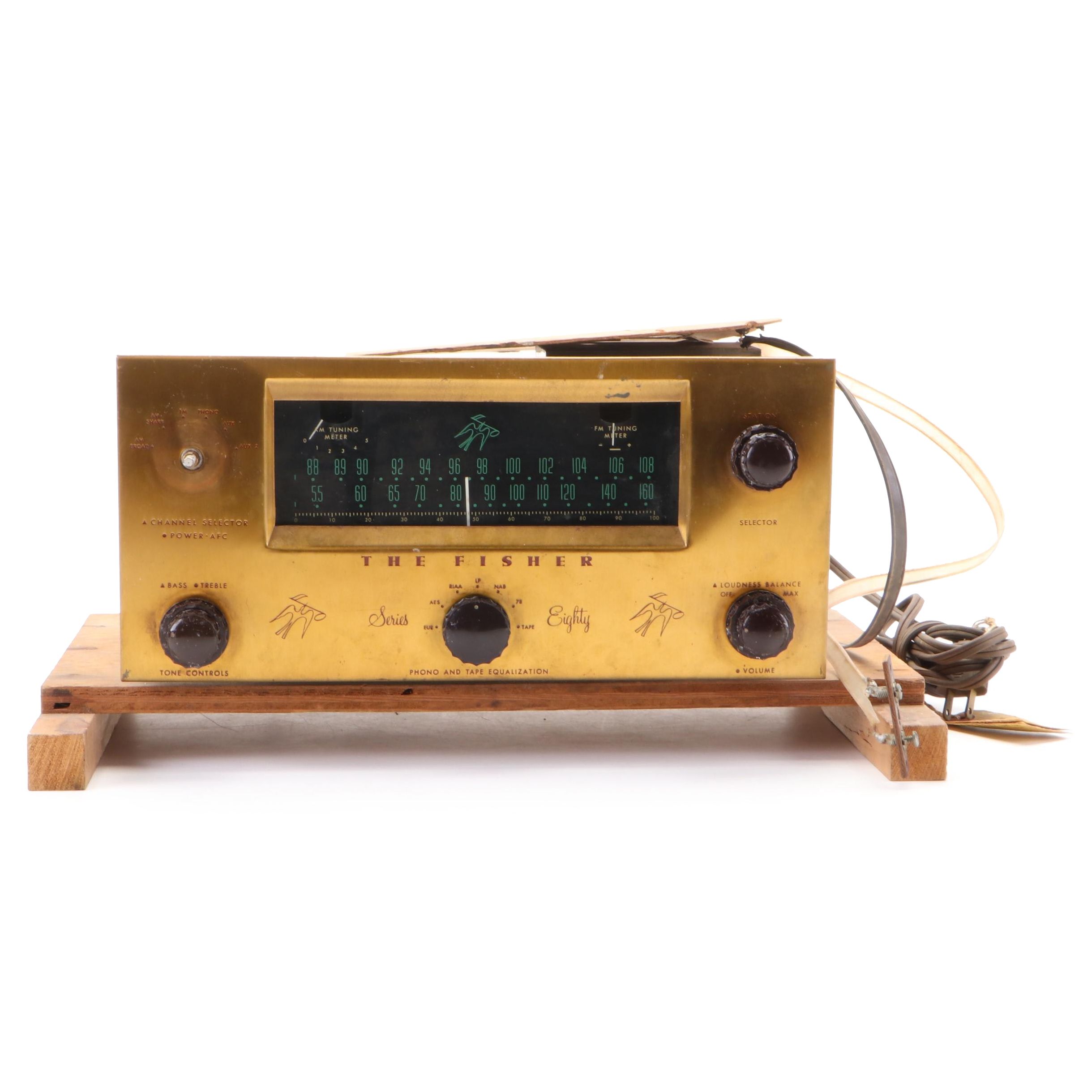 Fisher Series Eighty Model 80-T Tube Mono Tuner and Preamp, 1950s