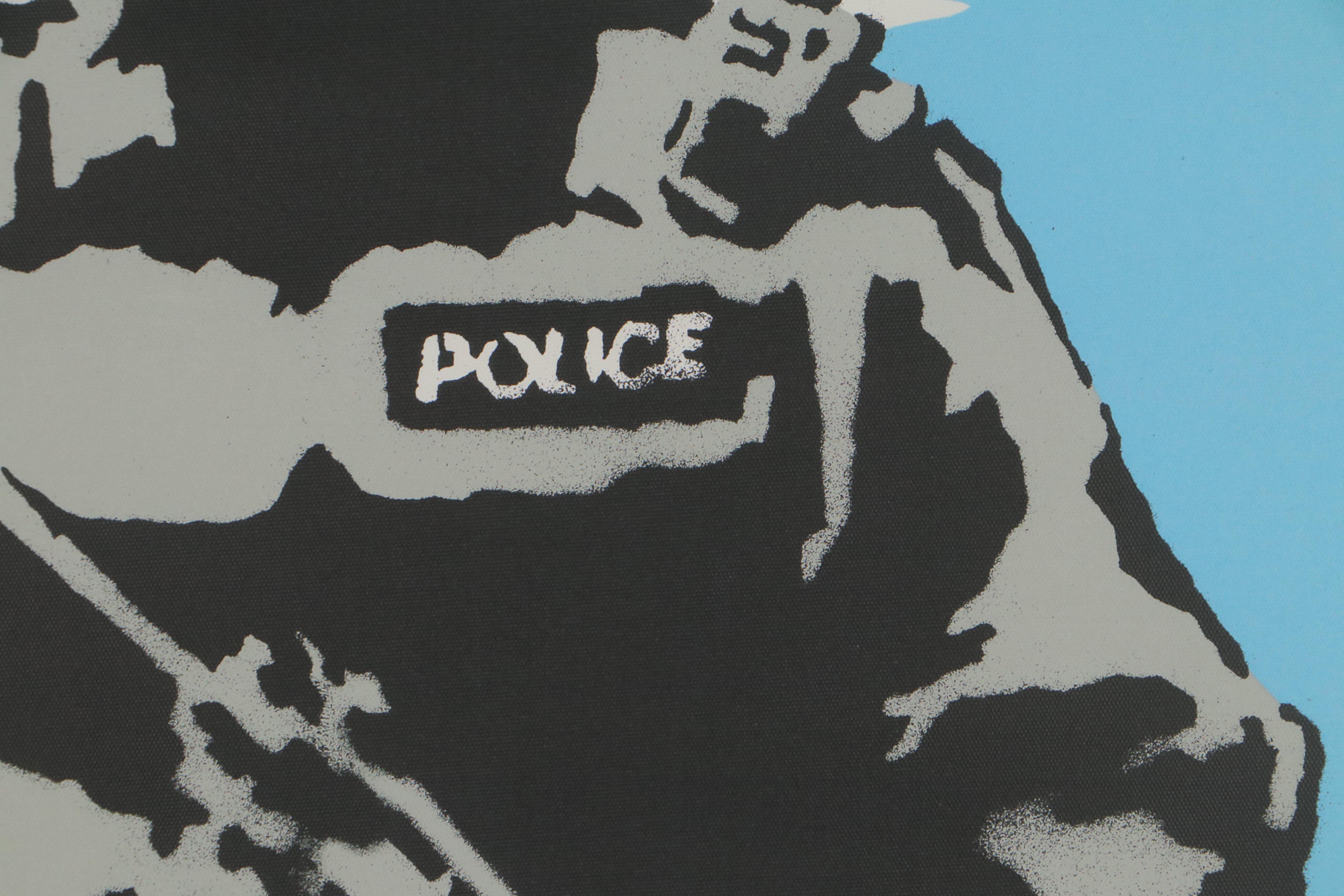 Giclée After Banksy "Smiley Police Trooper"