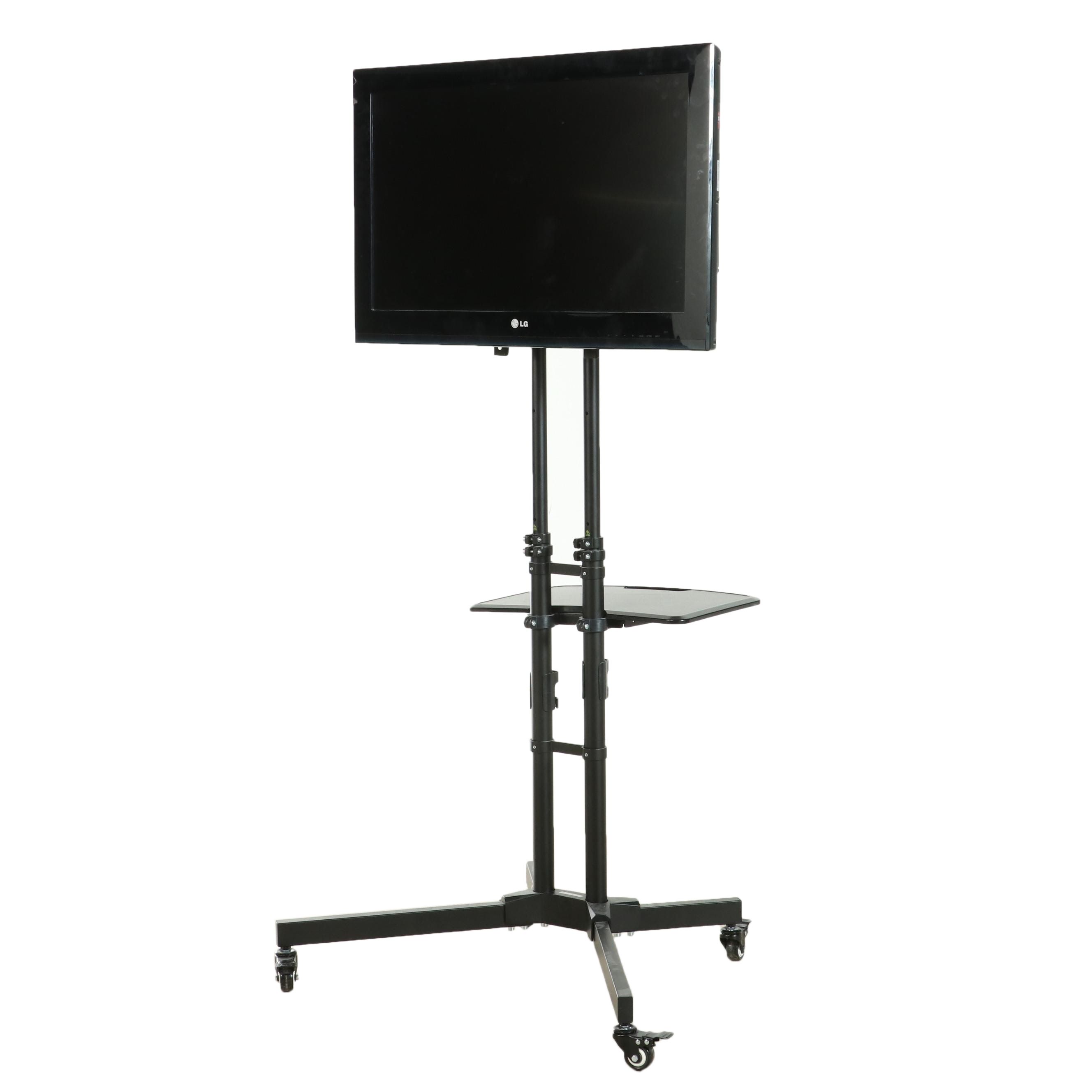 LG 32" Flat Screen Television with Loctek Cart Stand