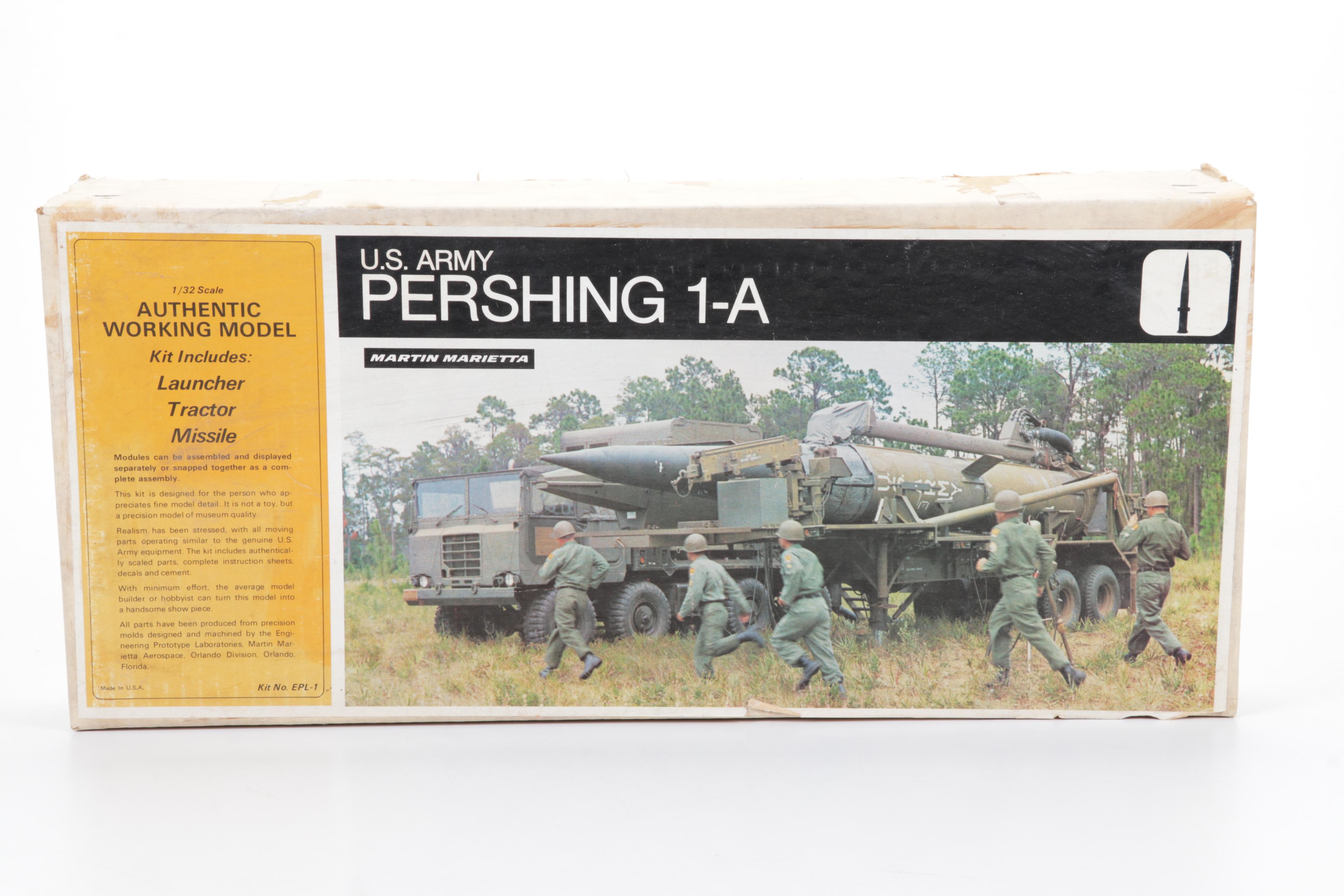 Renwal Blueprint Atomic Cannon and Martin Marietta Pershing A-1 Models