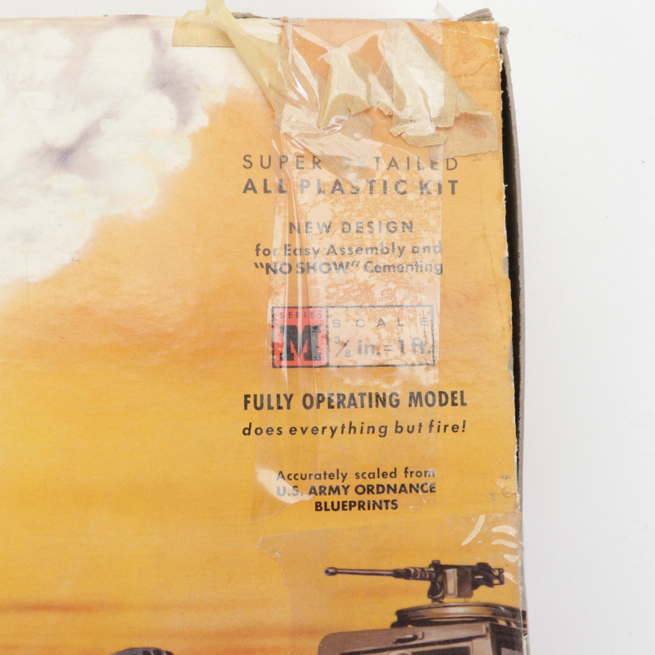 Renwal Blueprint Atomic Cannon and Martin Marietta Pershing A-1 Models