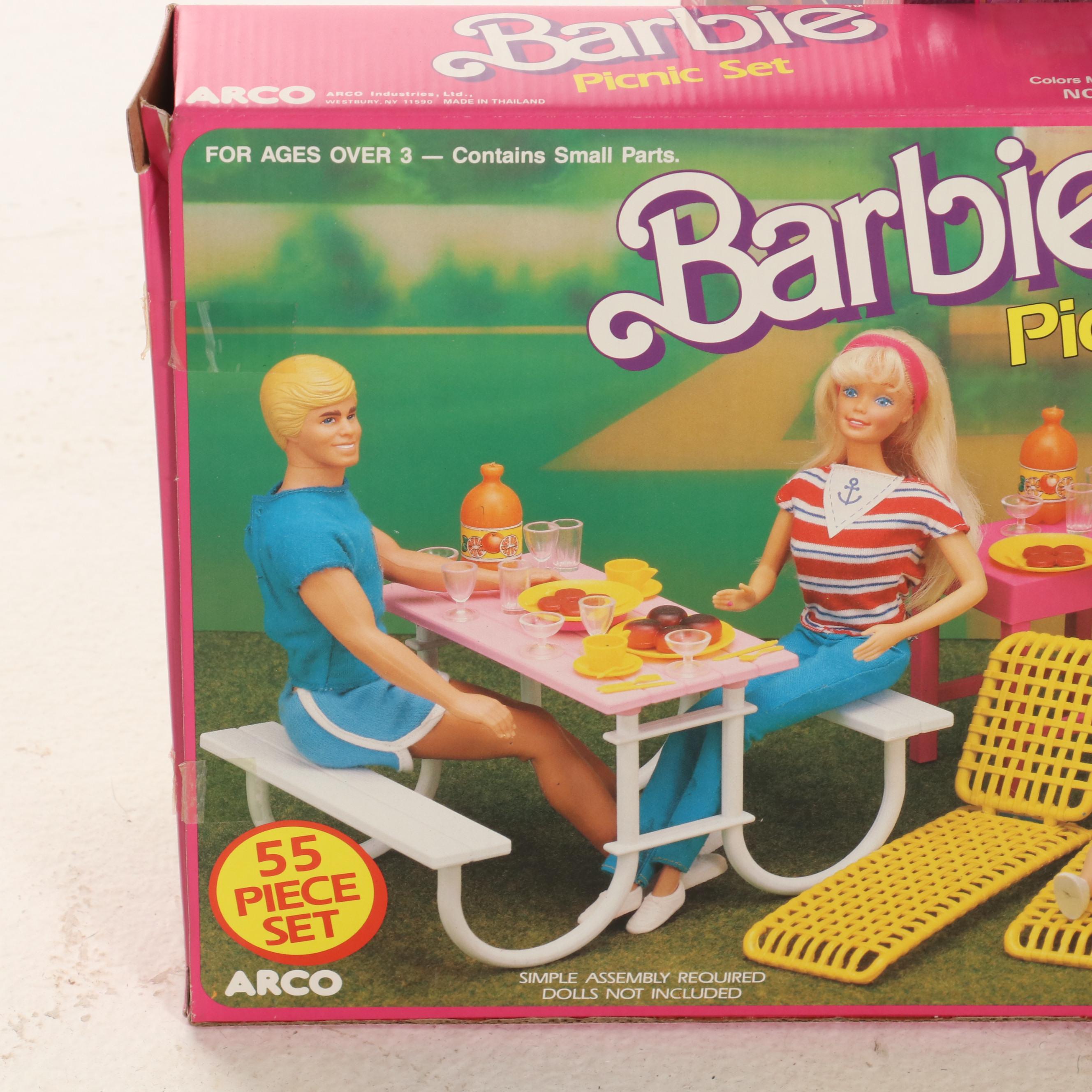 "My Size" and "Dream Bride Barbies" with Picnic Set, Book, Puzzle, and More