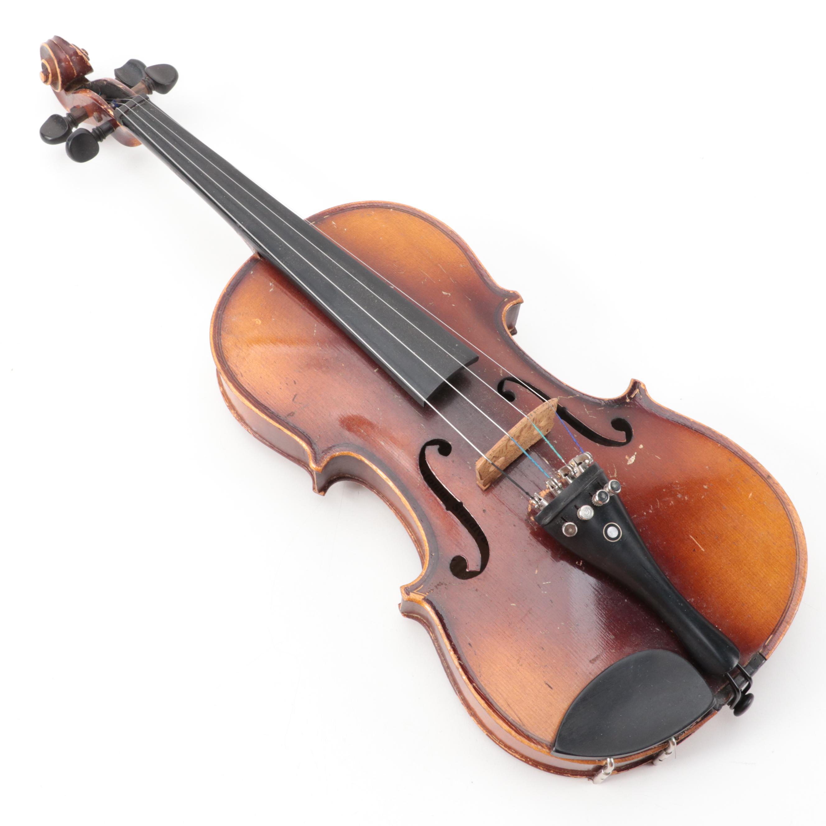 Stradivarius Replica 3/4 Violin with Horse Hair Bow and Case