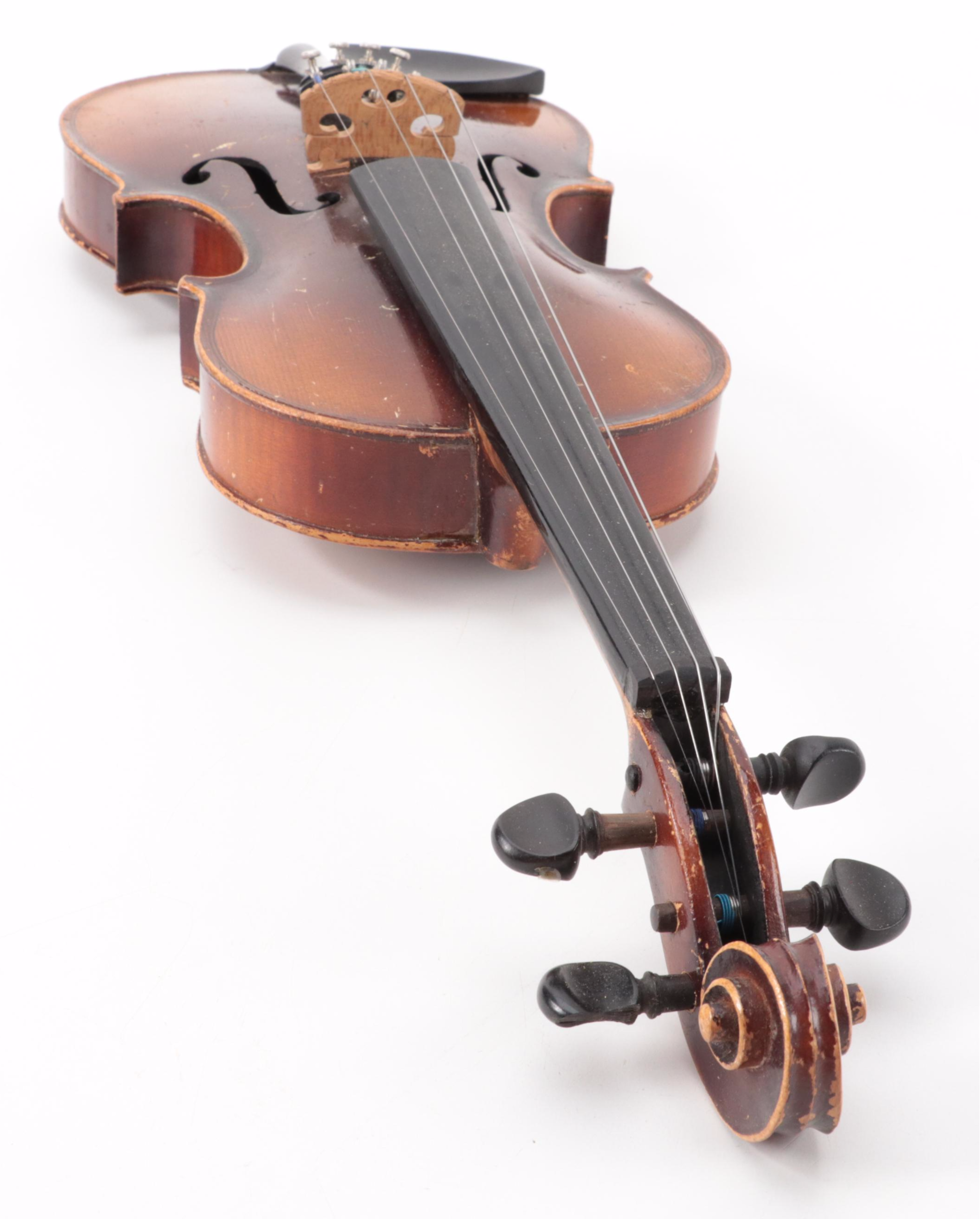 Stradivarius Replica 3/4 Violin with Horse Hair Bow and Case