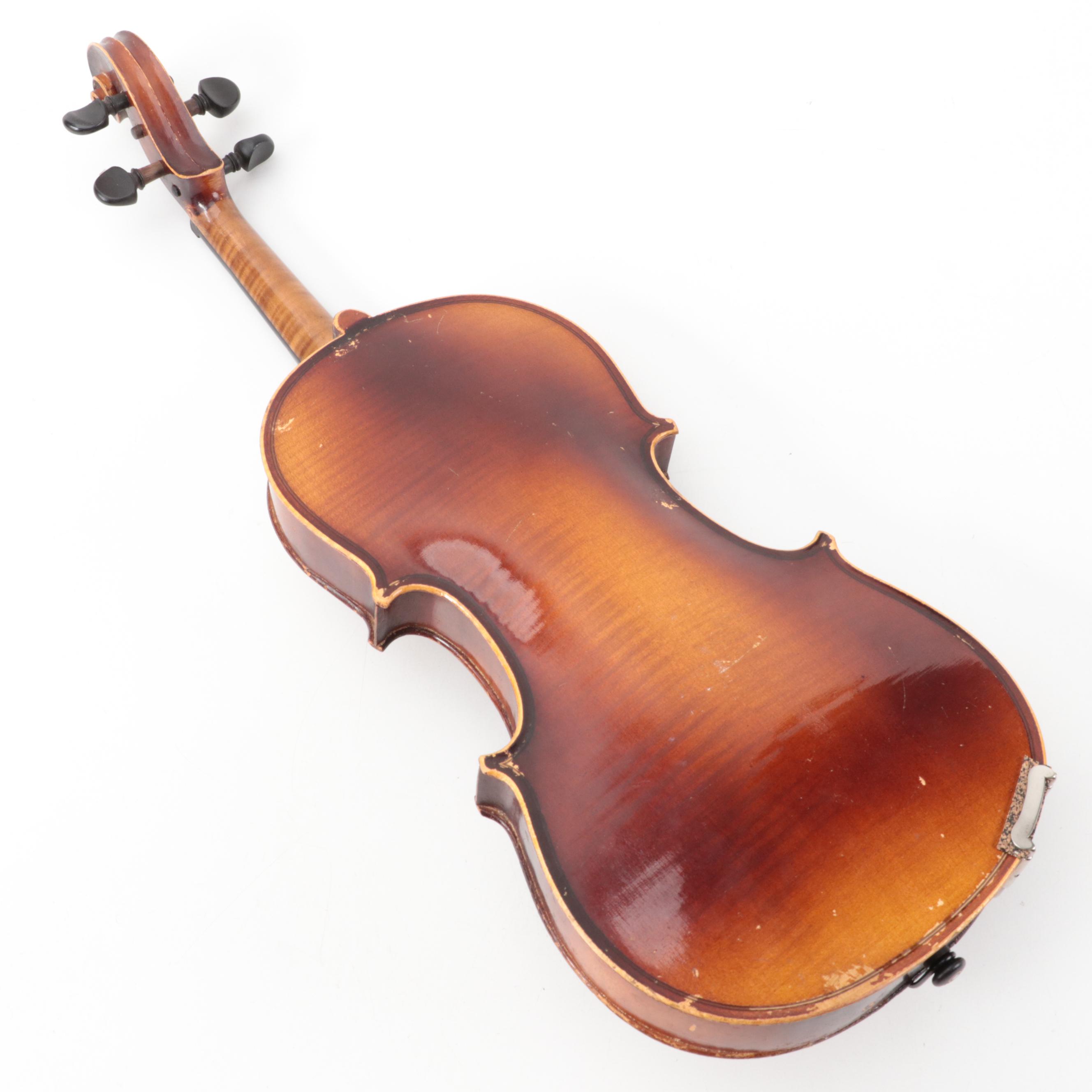 Stradivarius Replica 3/4 Violin with Horse Hair Bow and Case