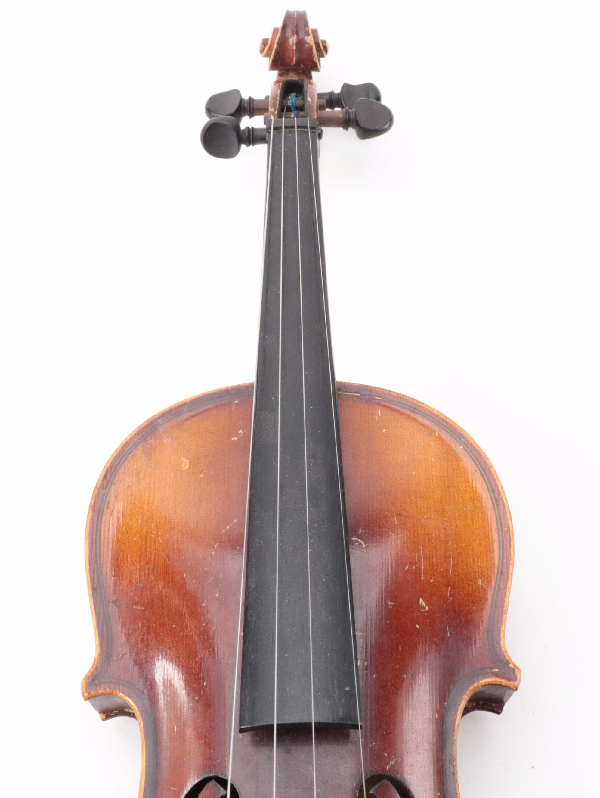 Stradivarius Replica 3/4 Violin with Horse Hair Bow and Case