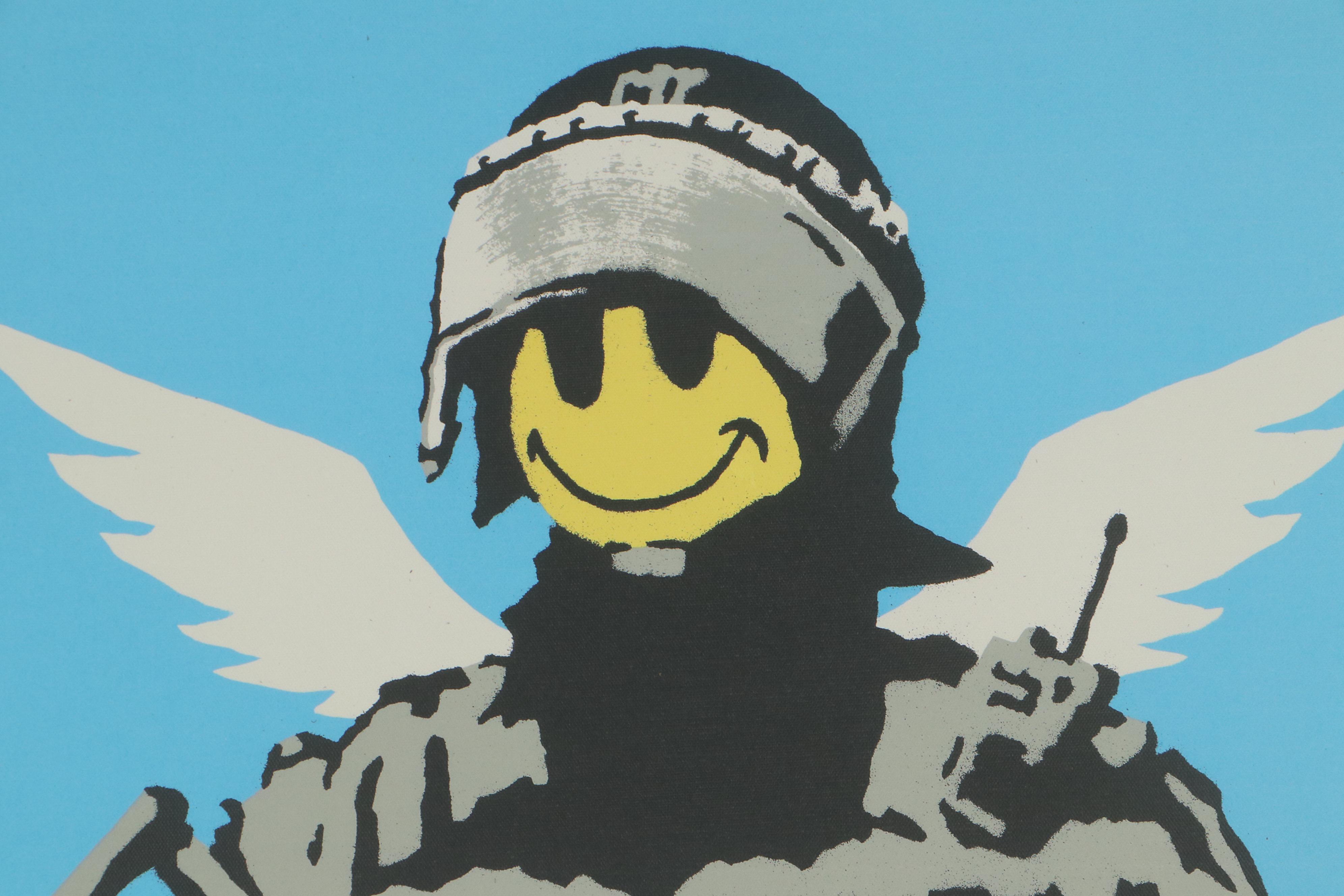 Giclée After Banksy "Smiley Police Trooper"