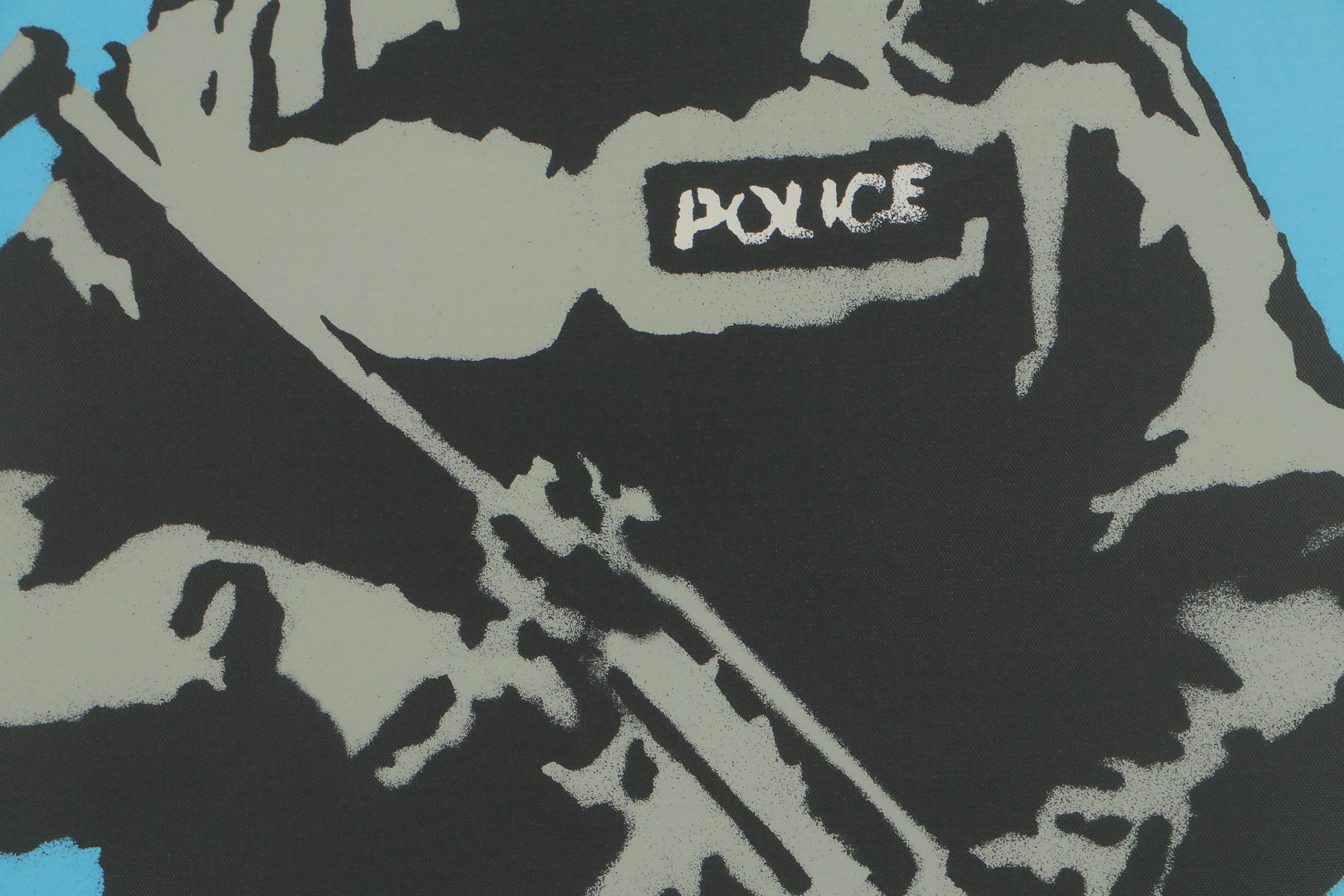 Giclée After Banksy "Smiley Police Trooper"