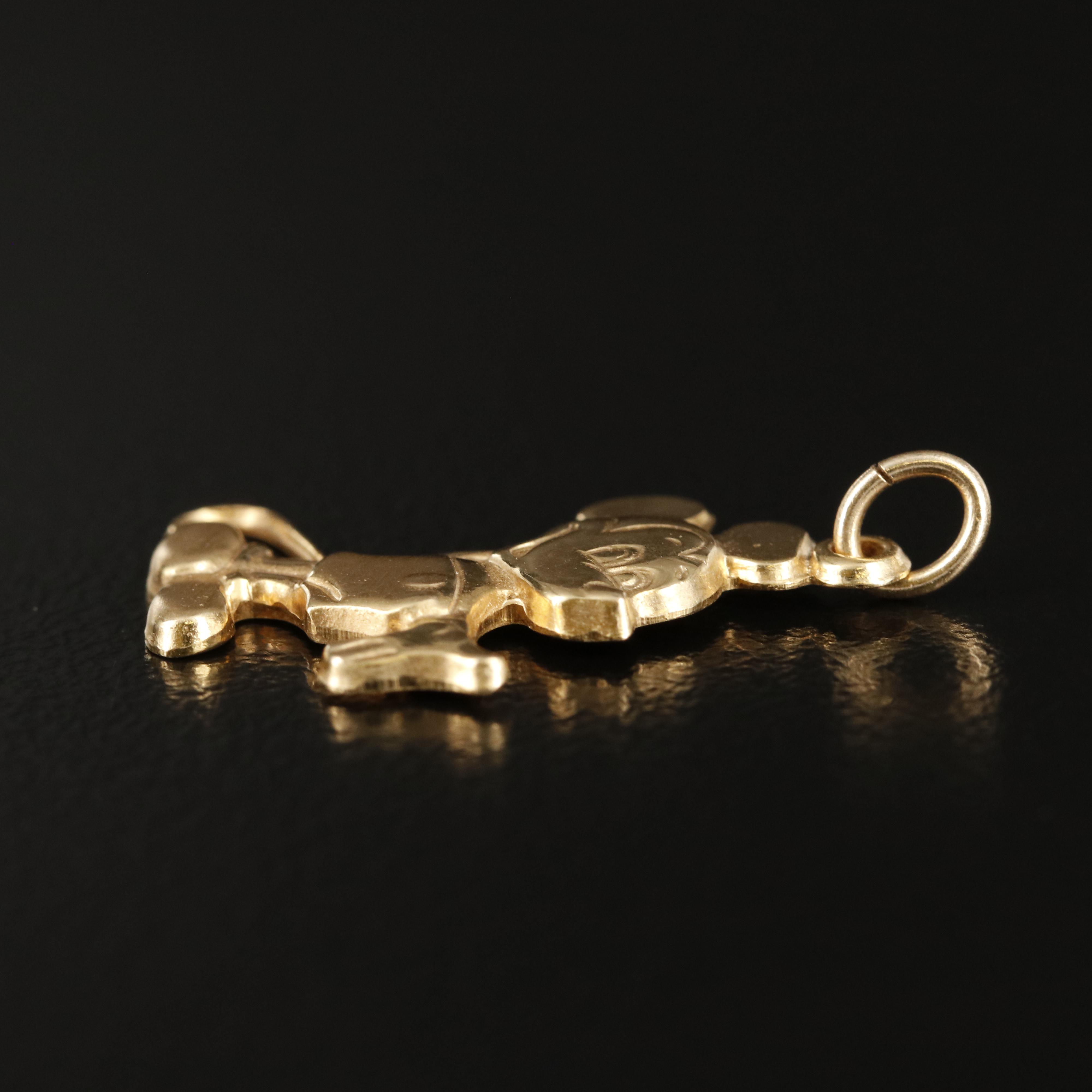 Walt Disney 14K Mickey Mouse Pendant