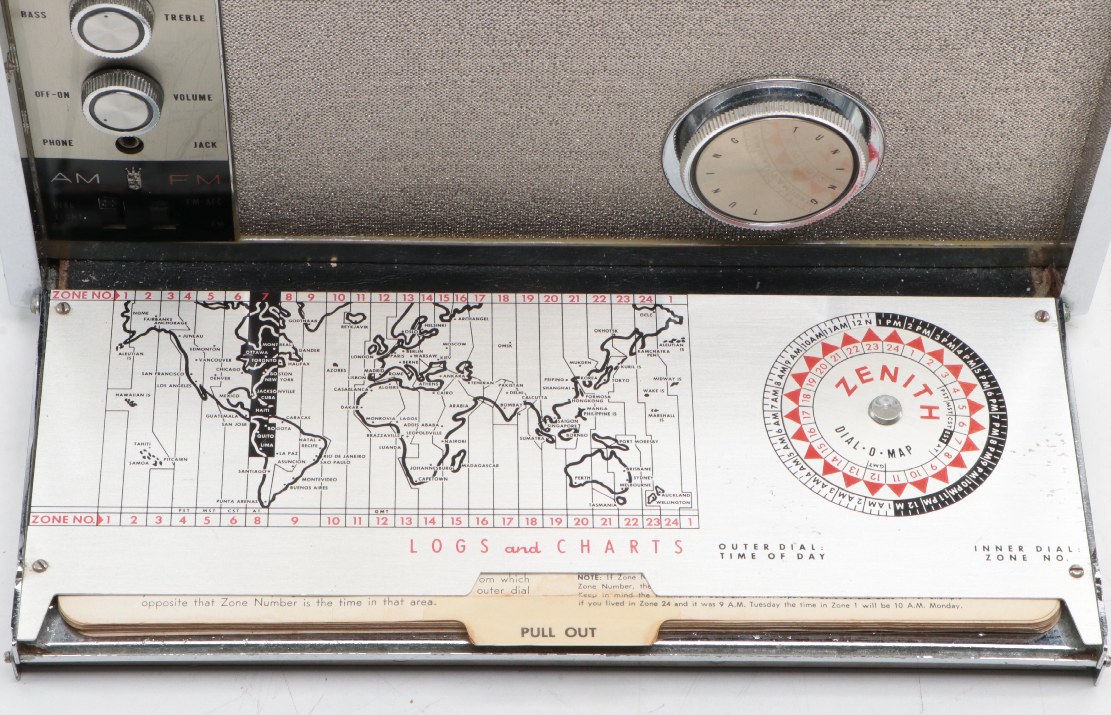 Zenith Royal 3000-1 Trans-Oceanic Portable Radio, 1962–1971