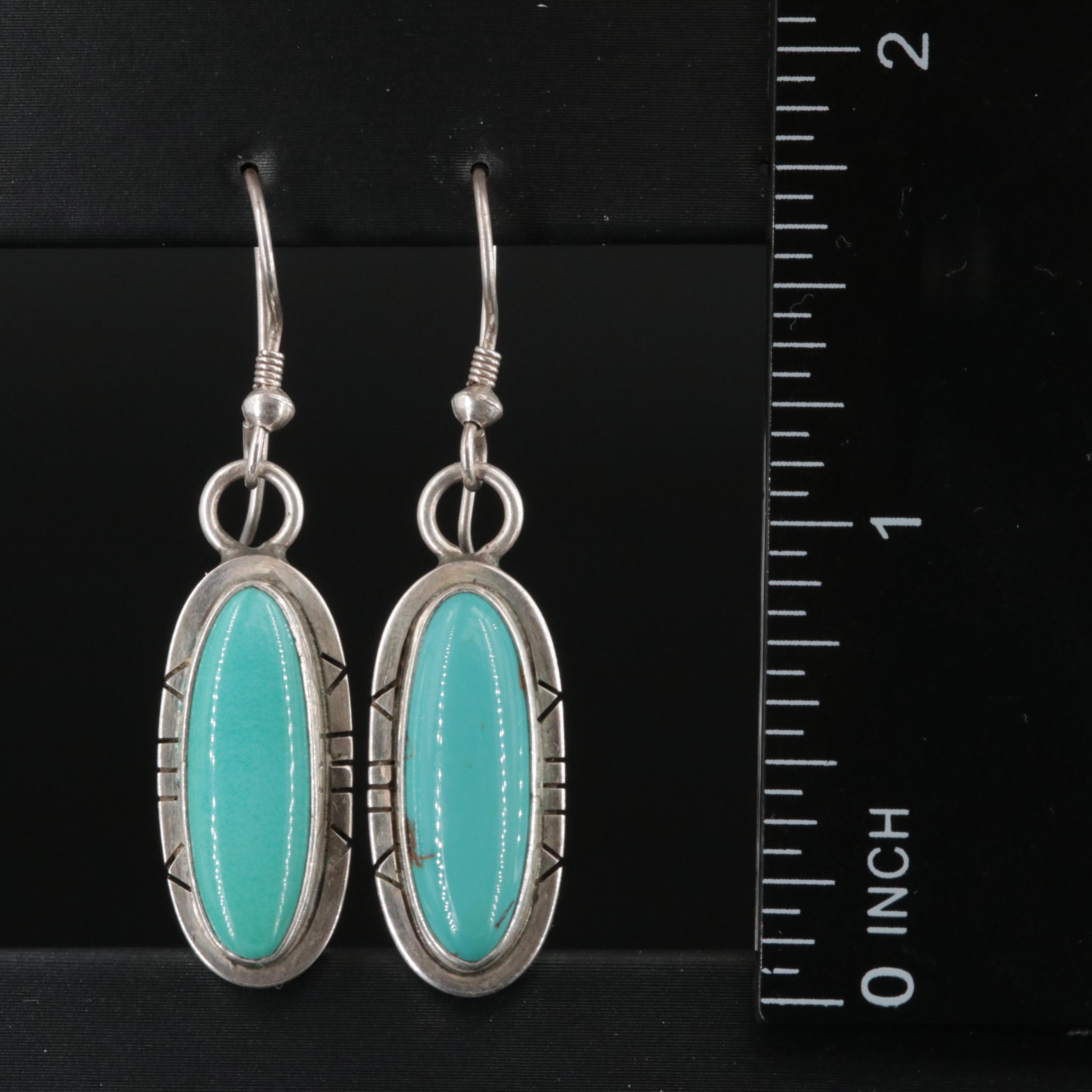 Chee, Wilford Navajo Diné and Charlie Bowie Navajo Diné and Mexican Earrings