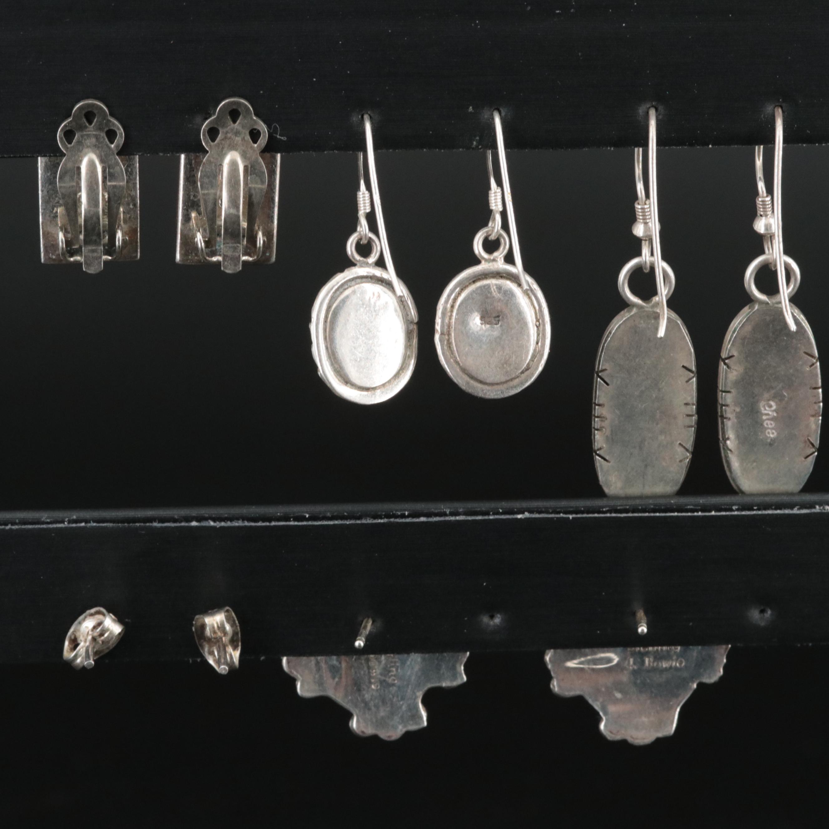 Chee, Wilford Navajo Diné and Charlie Bowie Navajo Diné and Mexican Earrings