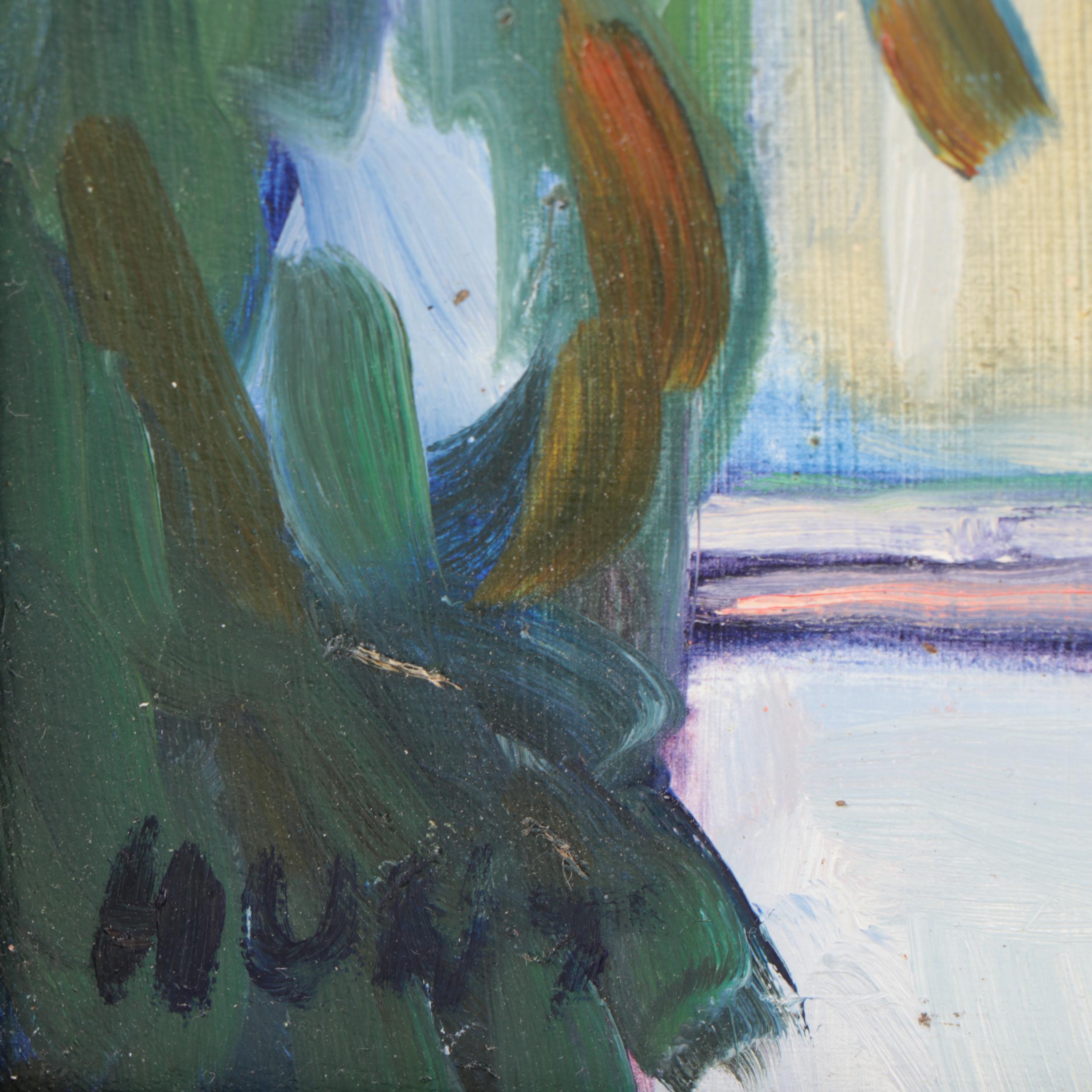 Tom Hunt Cityscape Oil Painting "Monte Martre," 2017