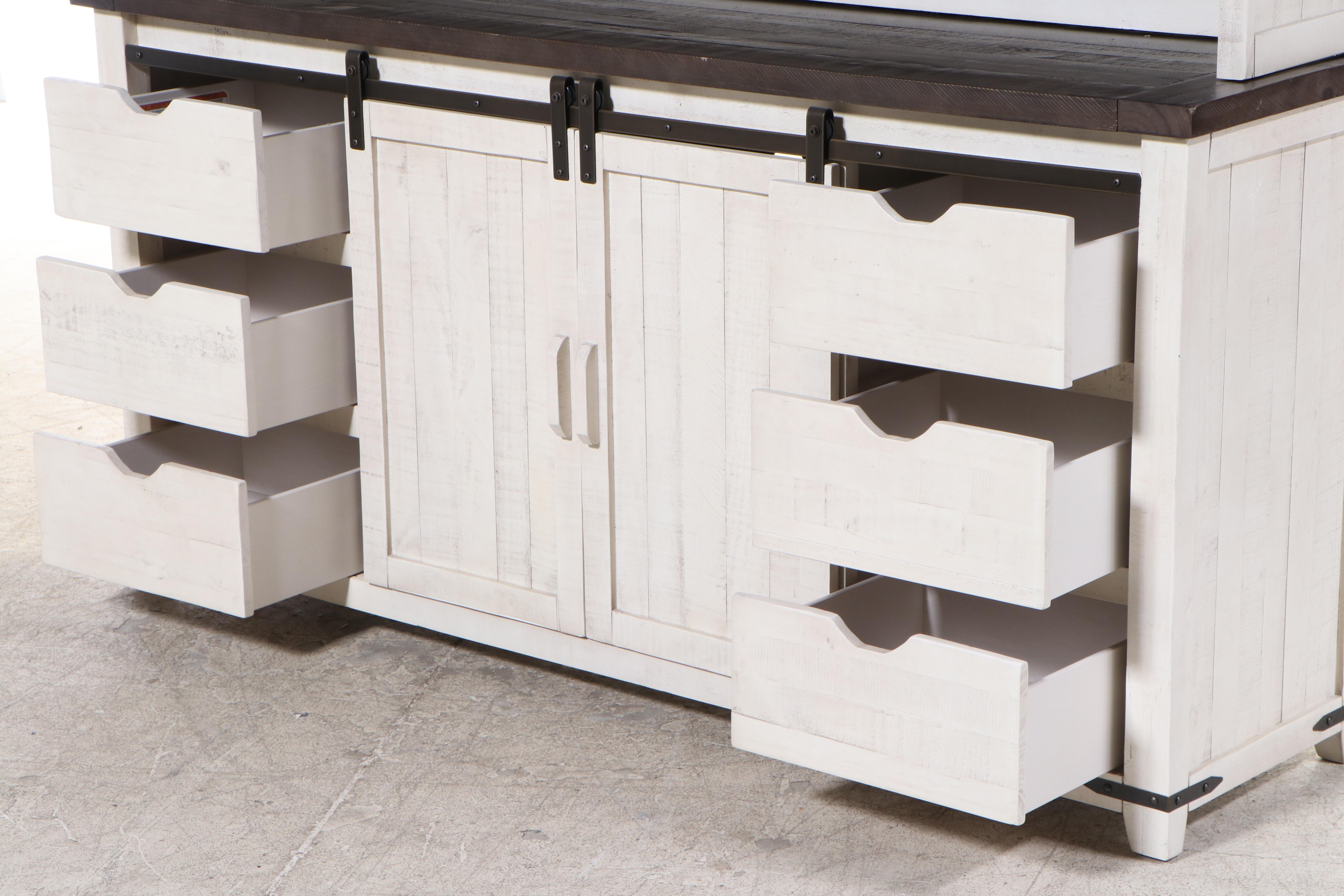 Jofran Inc. "Madison County" Two-Piece Buffet Server with Hutch