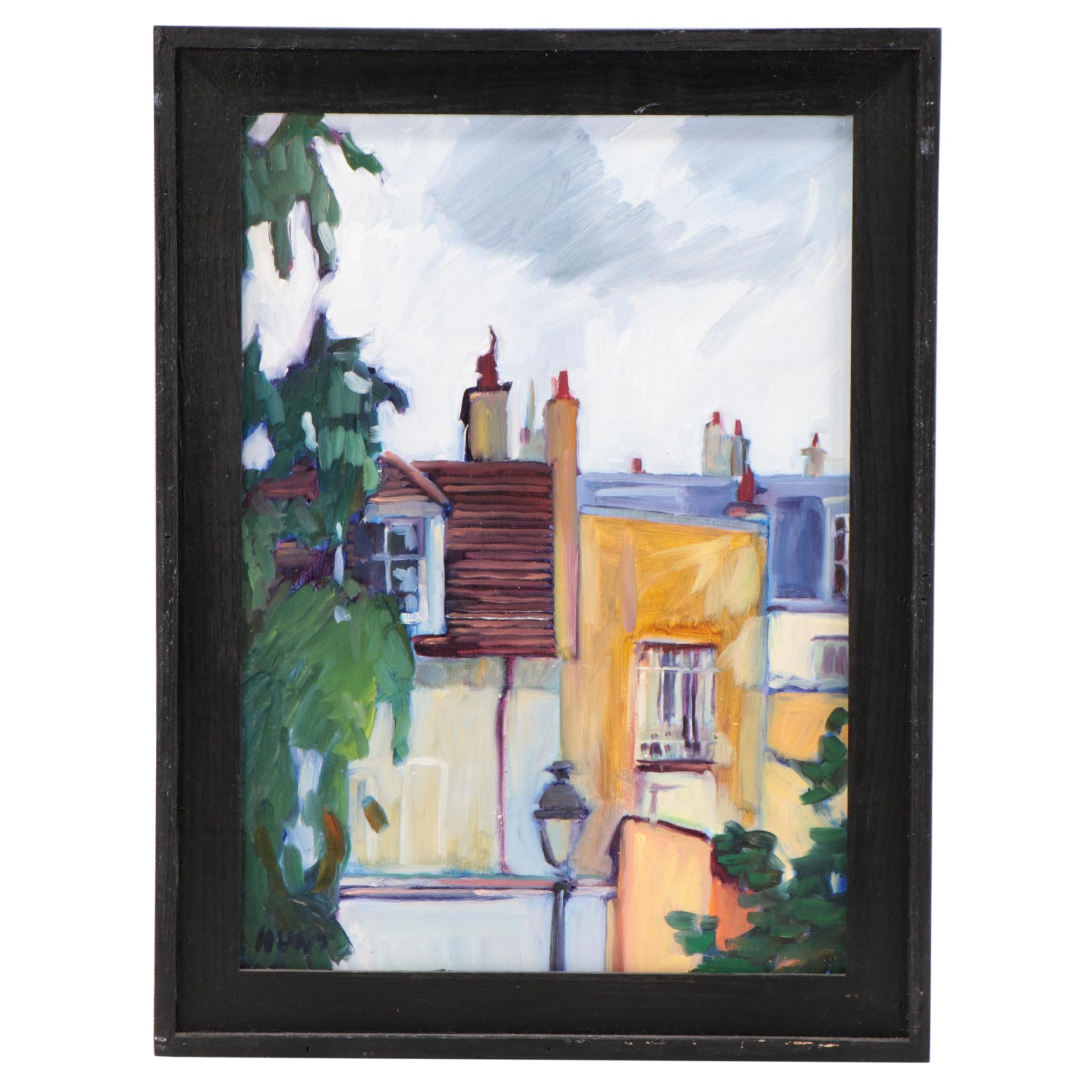 Tom Hunt Cityscape Oil Painting "Monte Martre," 2017