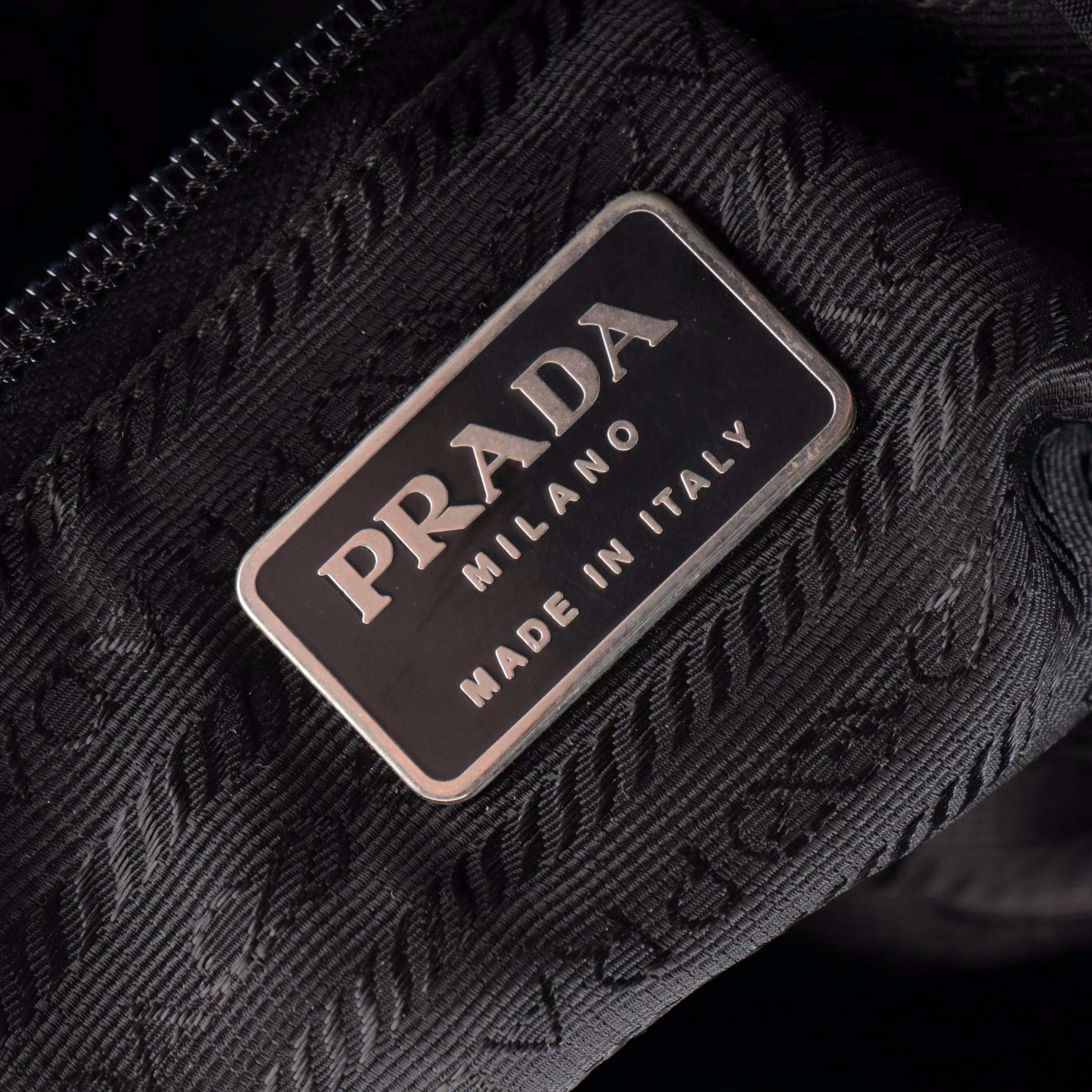 Prada Small Tessuto Backpack in Black Nylon
