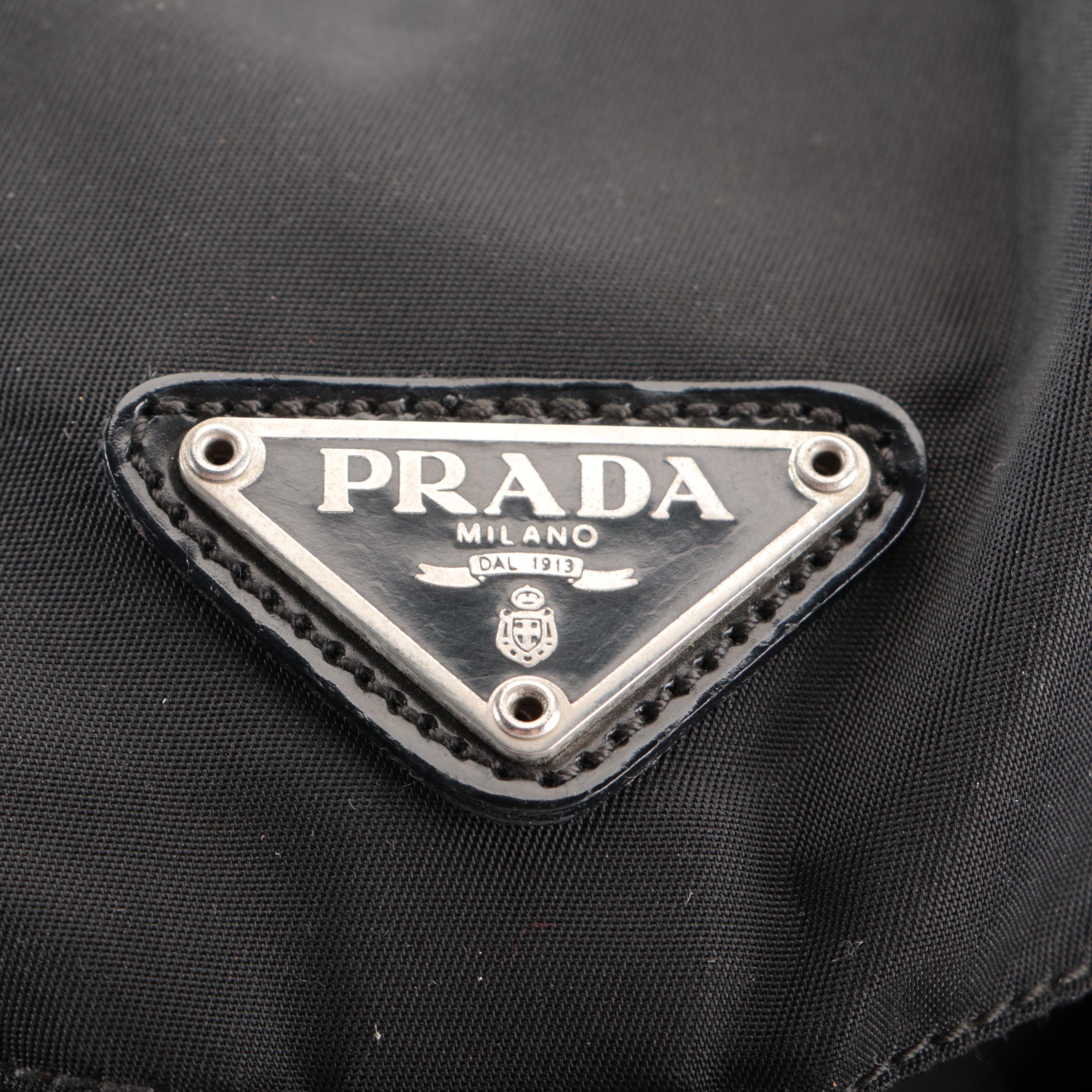 Prada Small Tessuto Backpack in Black Nylon