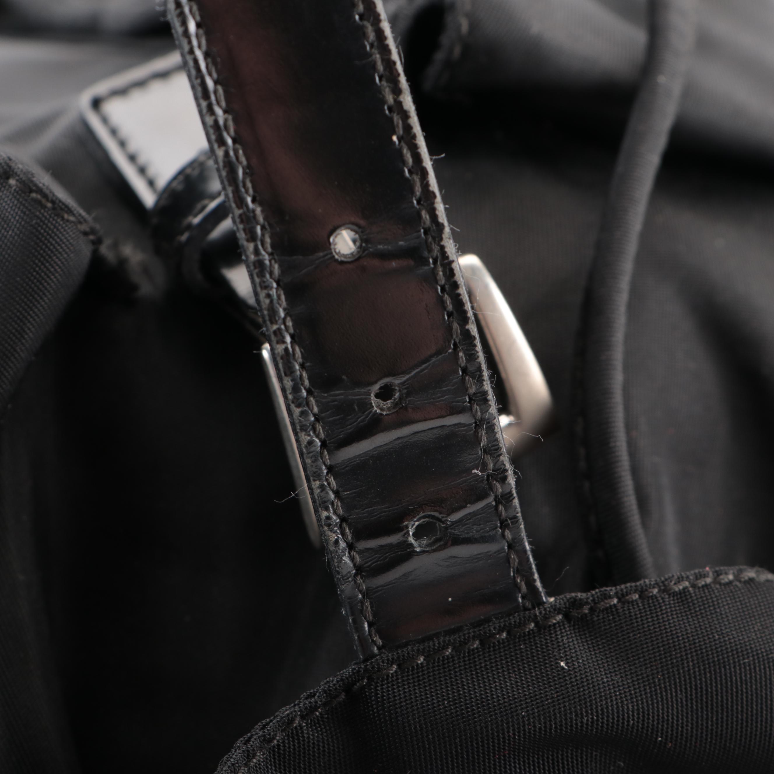 Prada Small Tessuto Backpack in Black Nylon