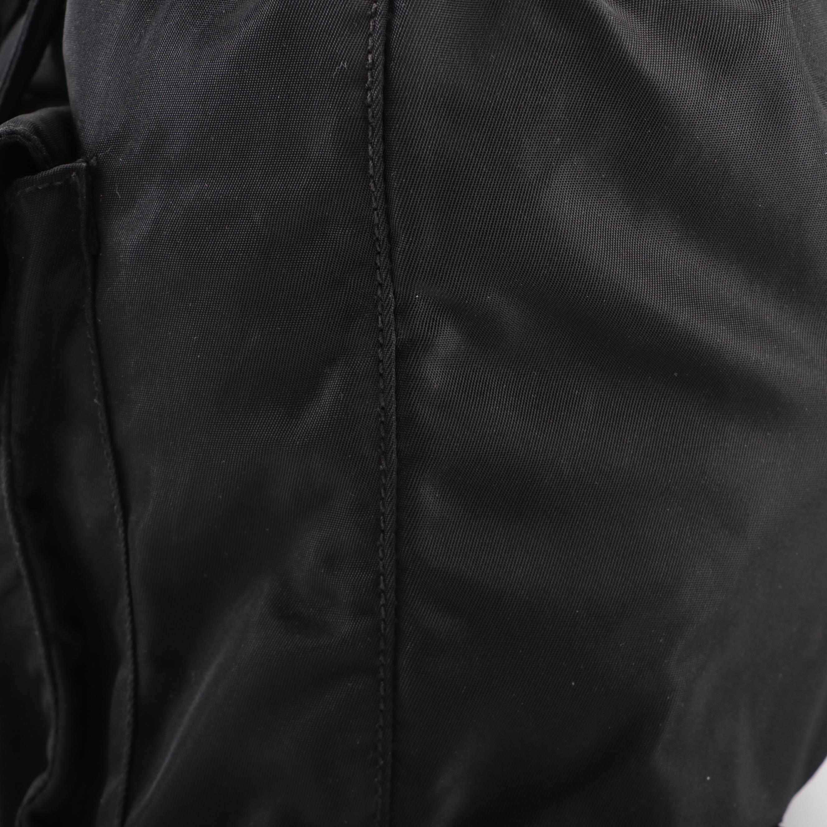 Prada Small Tessuto Backpack in Black Nylon