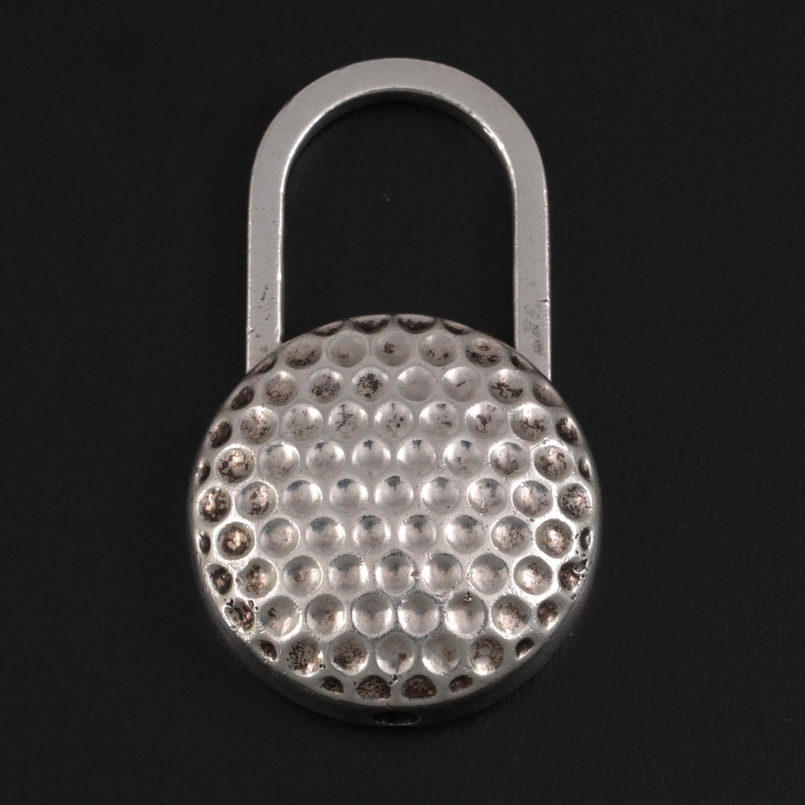 Tiffany & Co. Sterling Silver Golf Ball Keychain, 2002