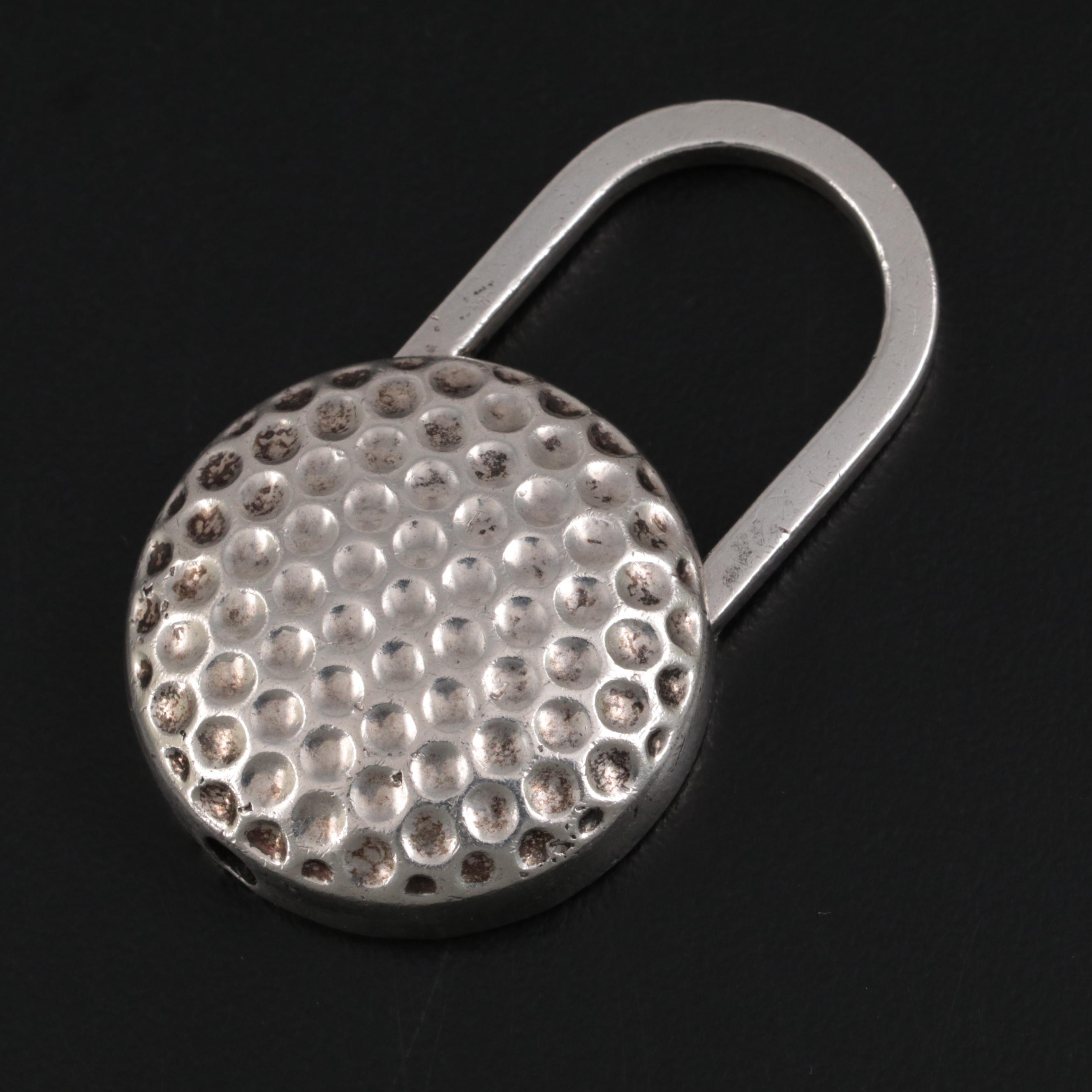 Tiffany & Co. Sterling Silver Golf Ball Keychain, 2002