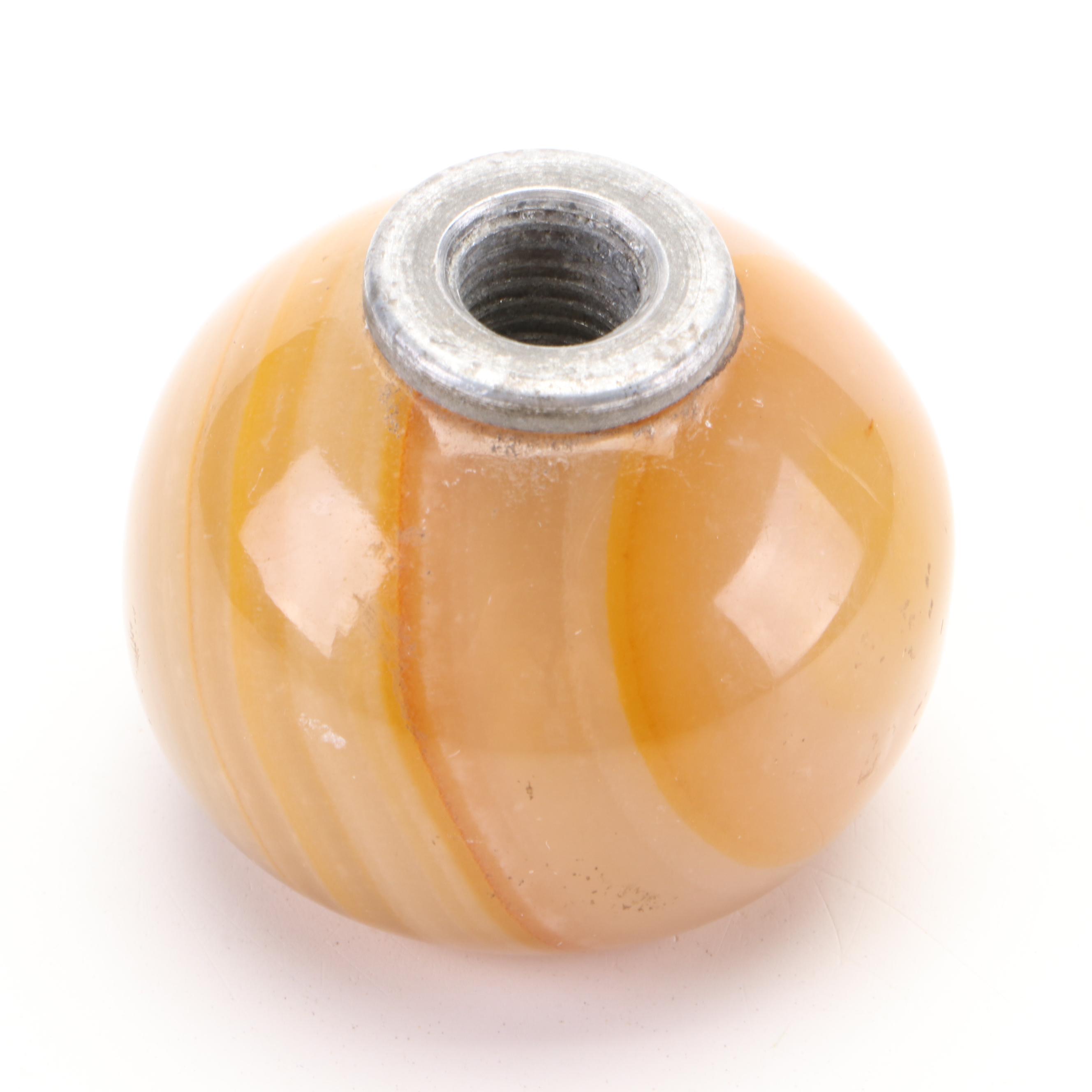 Onyx Marble Gear Shift Knobs with Celluloid Car Cigarette Lighter