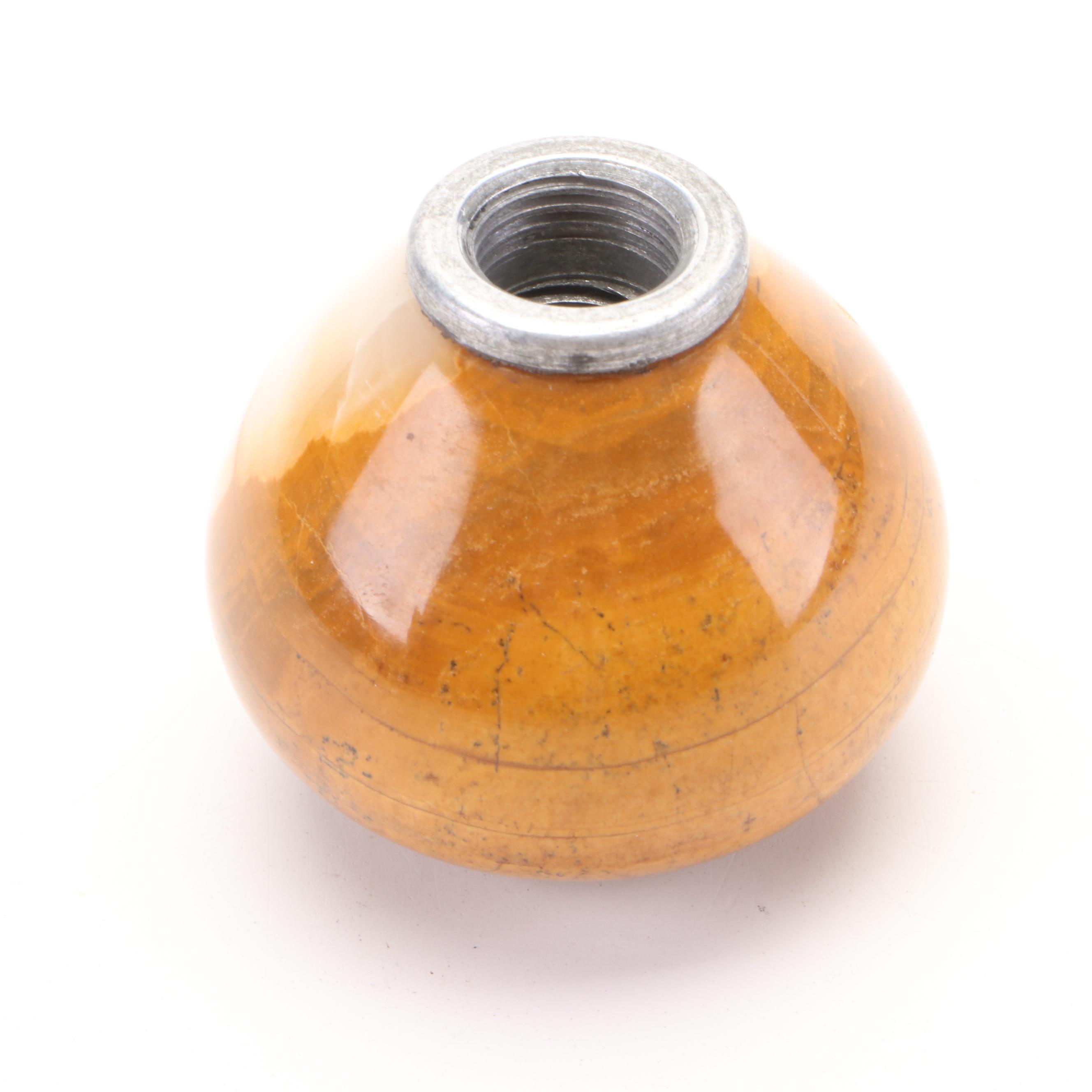 Onyx Marble Gear Shift Knobs with Celluloid Car Cigarette Lighter