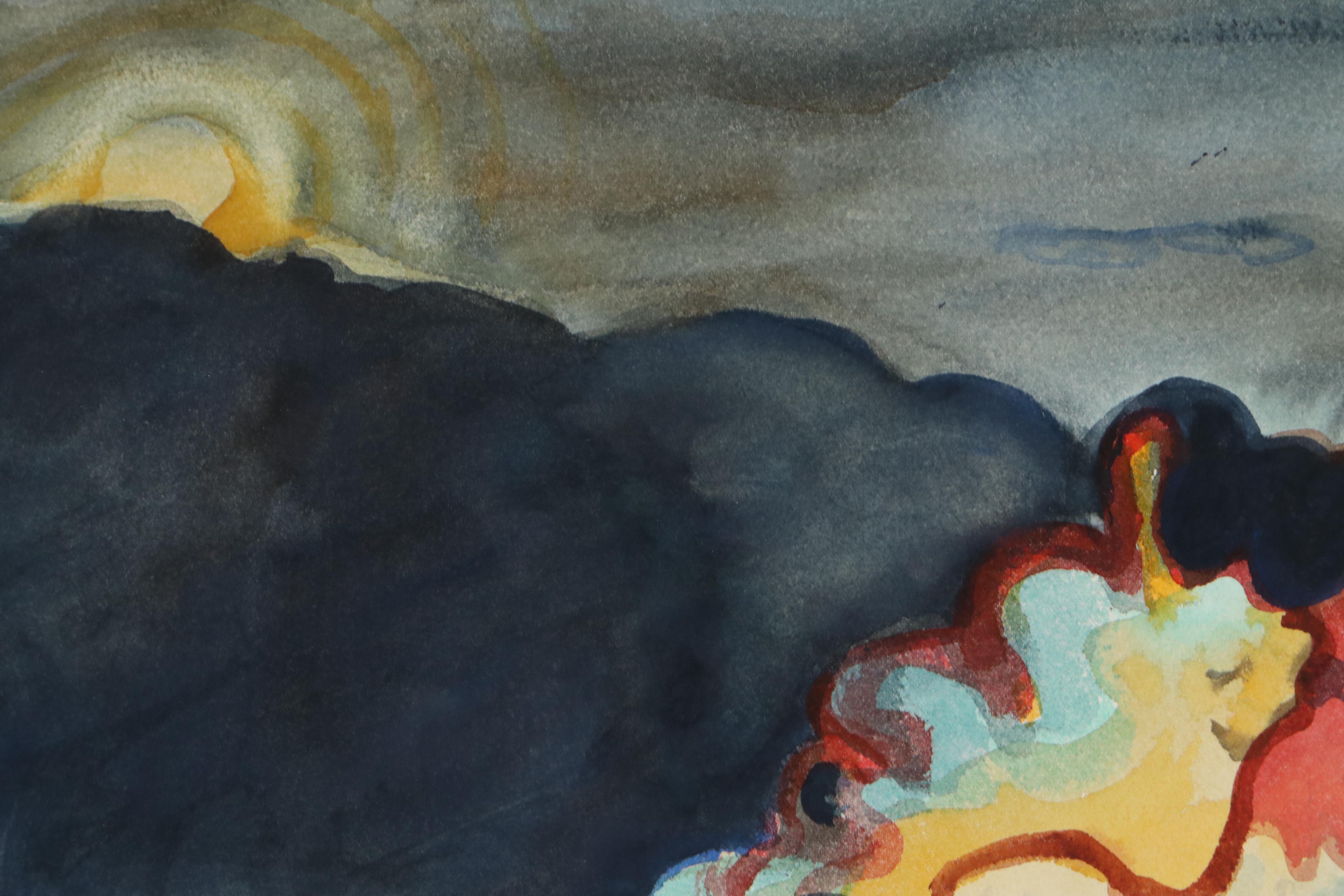 Marion Maas Abstract Landscape Watercolor Paintings