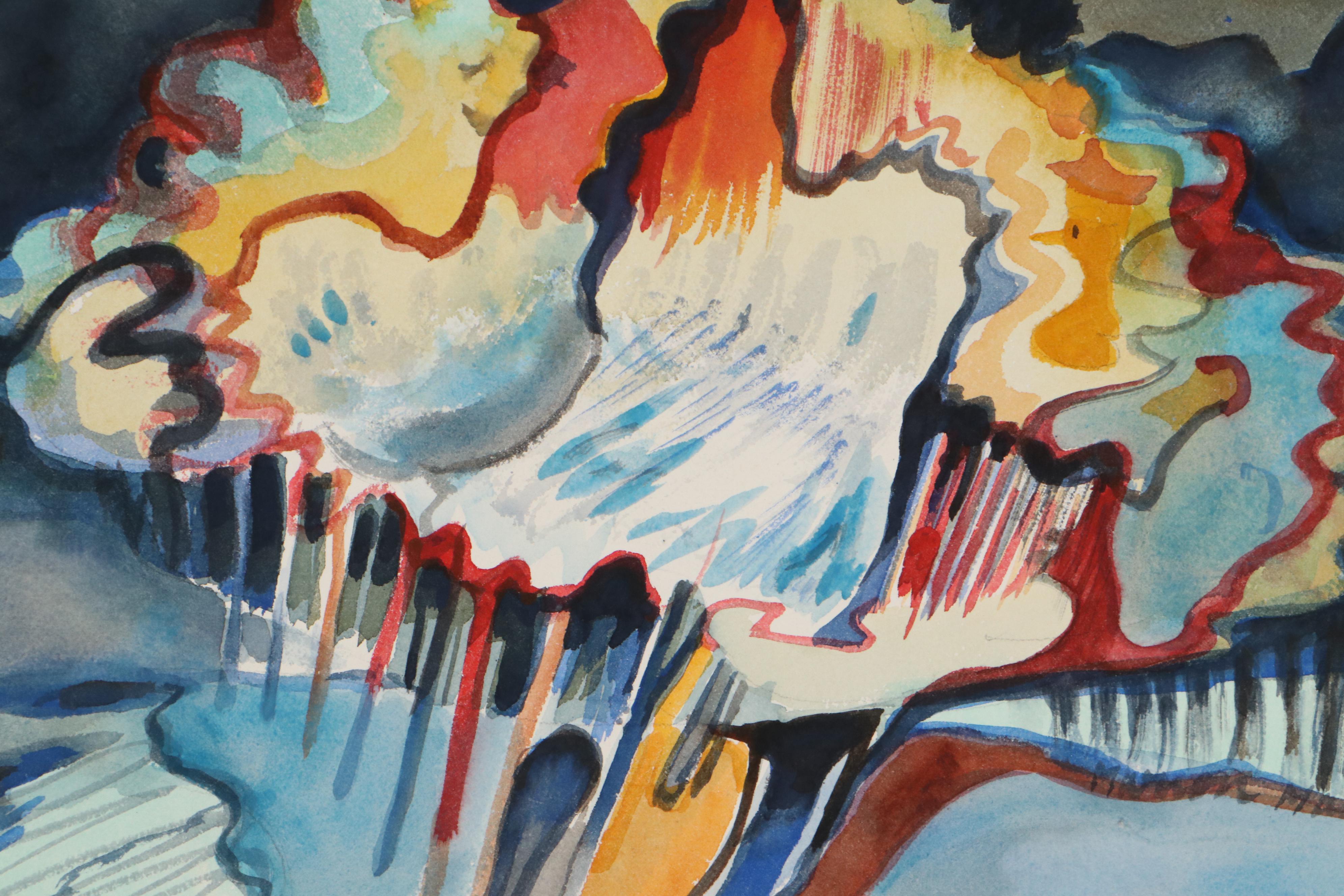 Marion Maas Abstract Landscape Watercolor Paintings