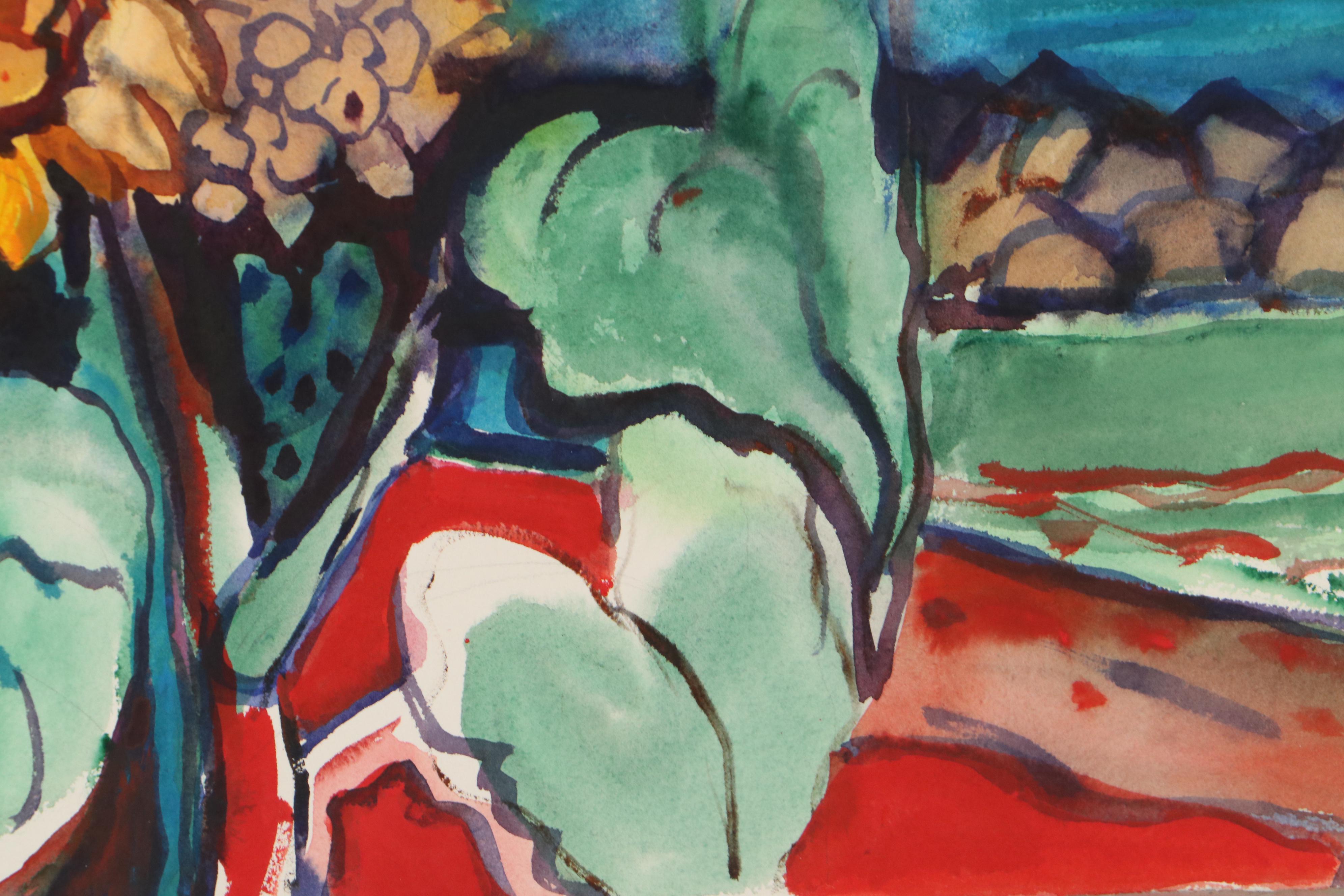 Marion Maas Abstract Landscape Watercolor Paintings