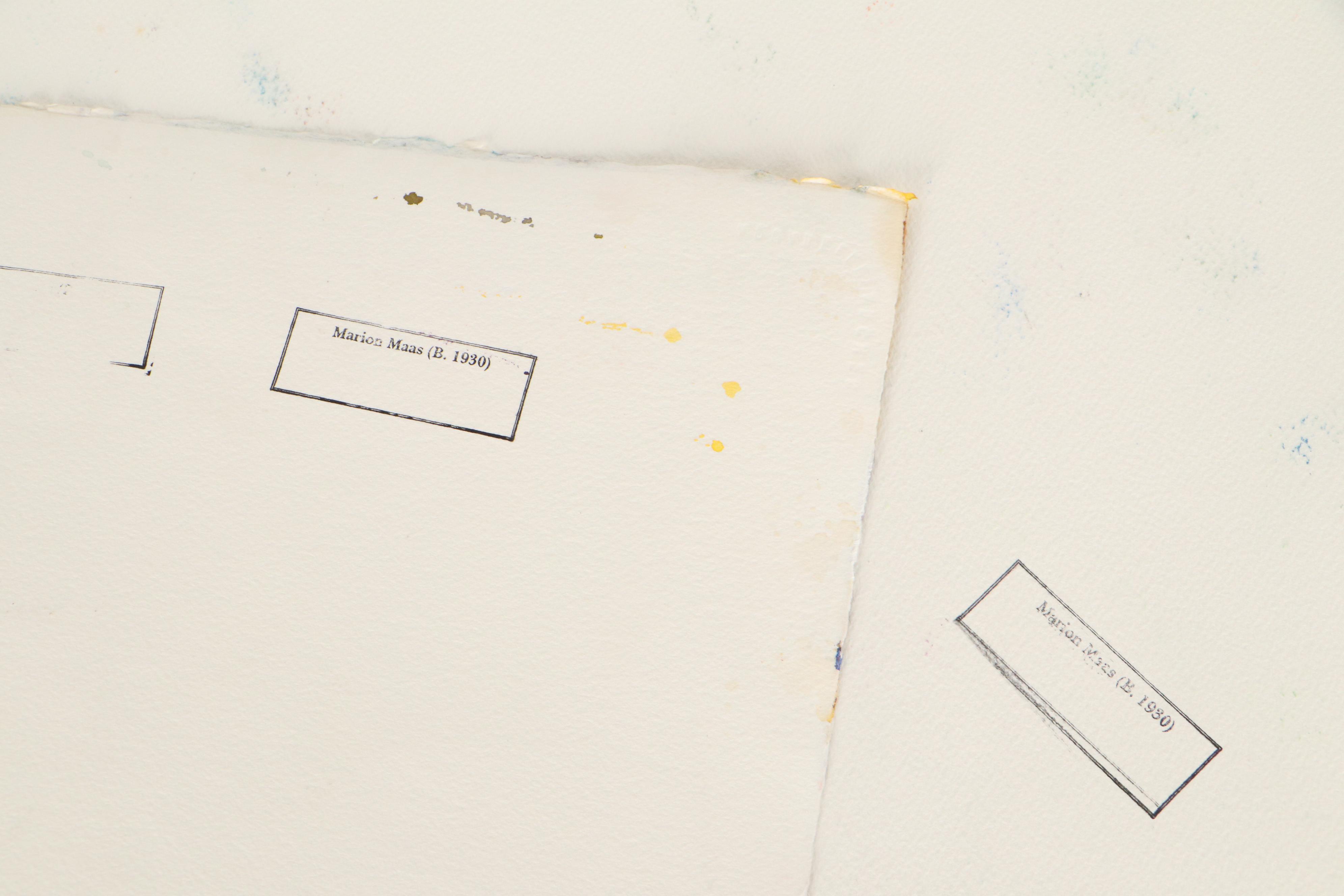 Marion Maas Abstract Landscape Watercolor Paintings