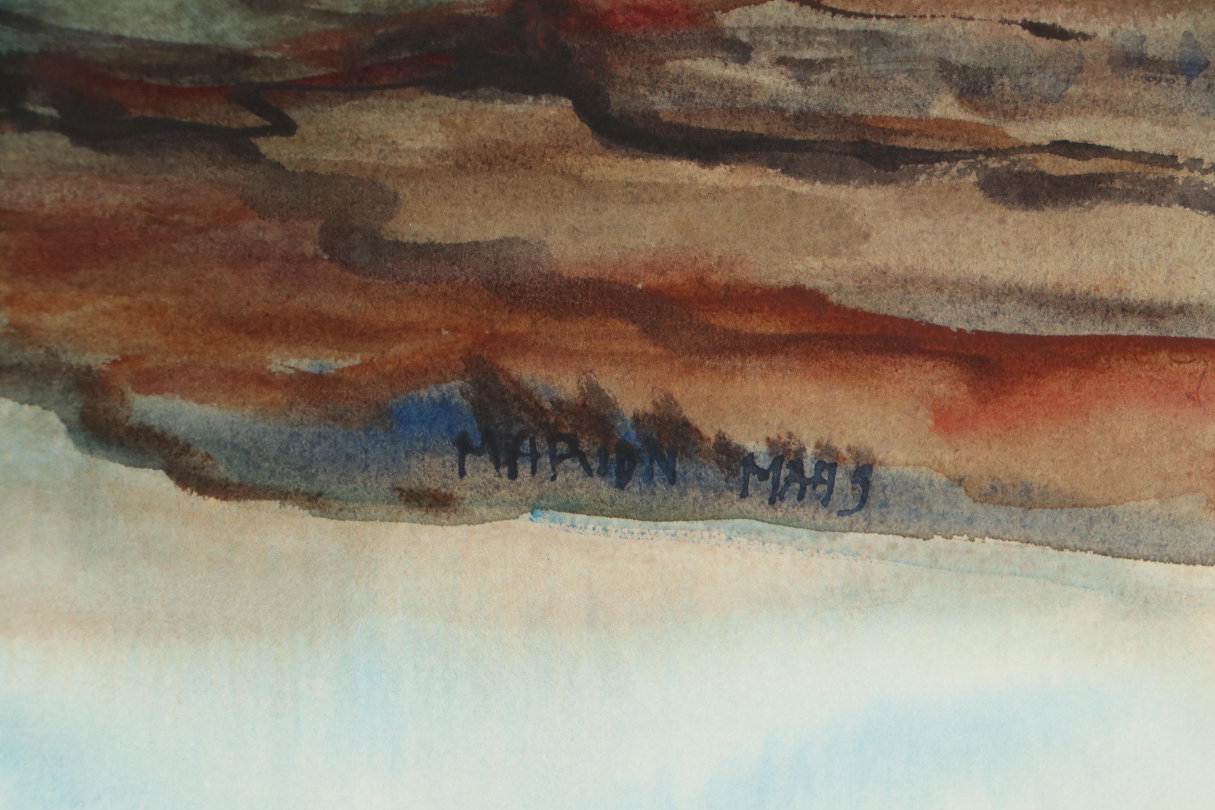 Marion Maas Architectural Landscape Watercolor Paintings