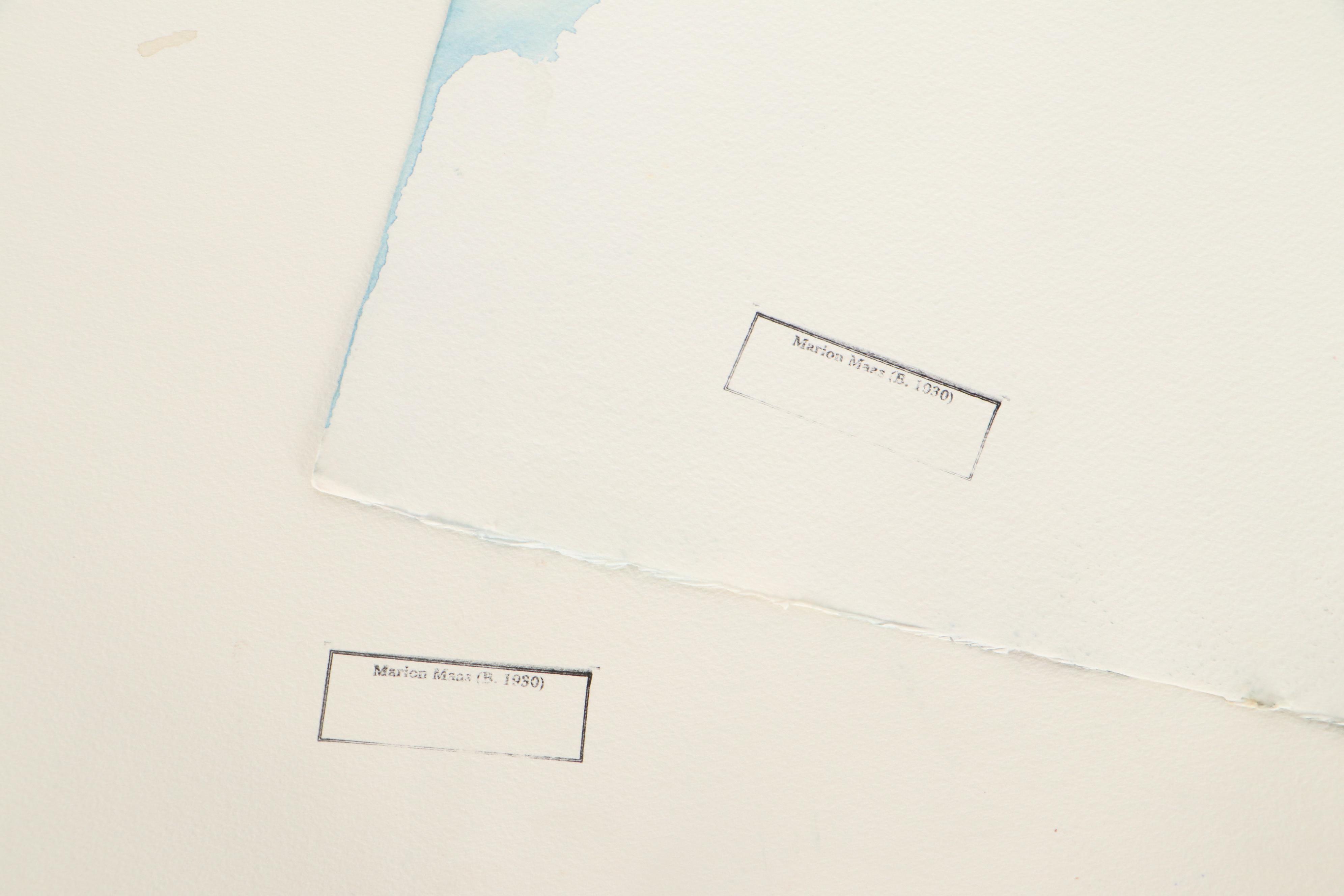 Marion Maas Architectural Landscape Watercolor Paintings