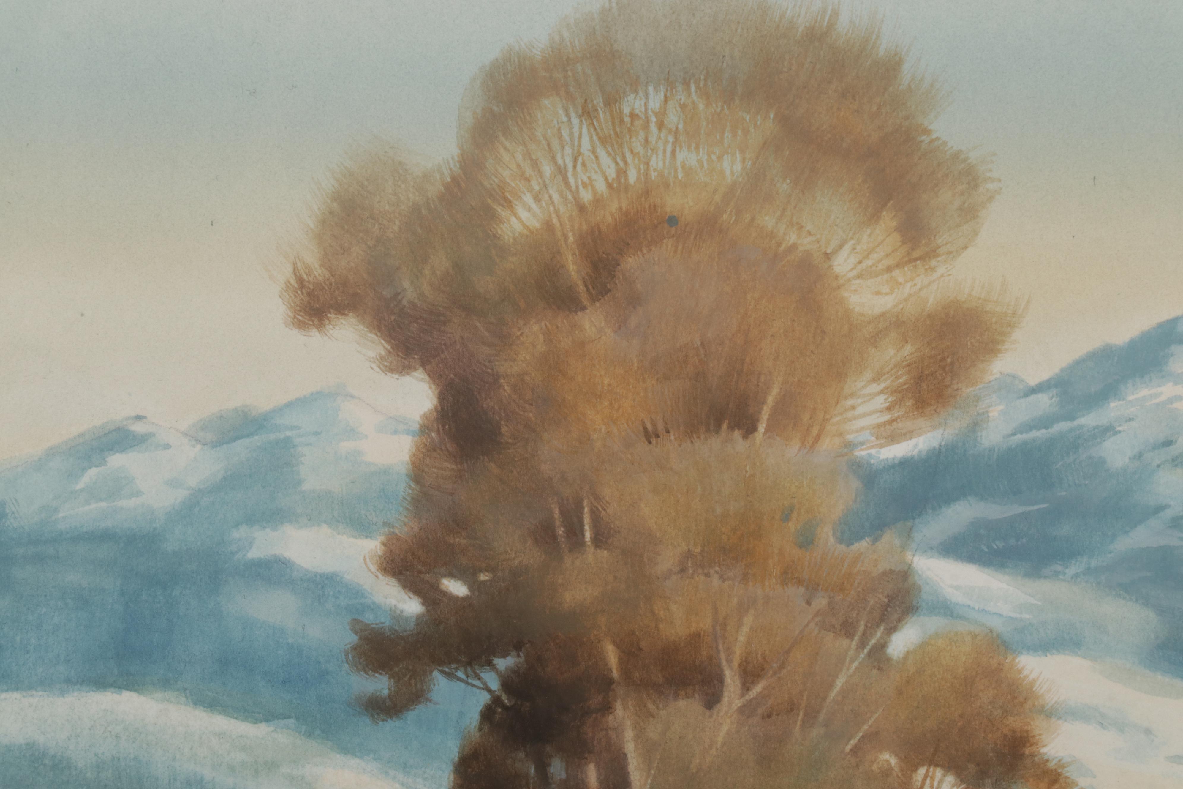 Rick Brogan Gouache Painting "Buena Vista, Vista," 2006