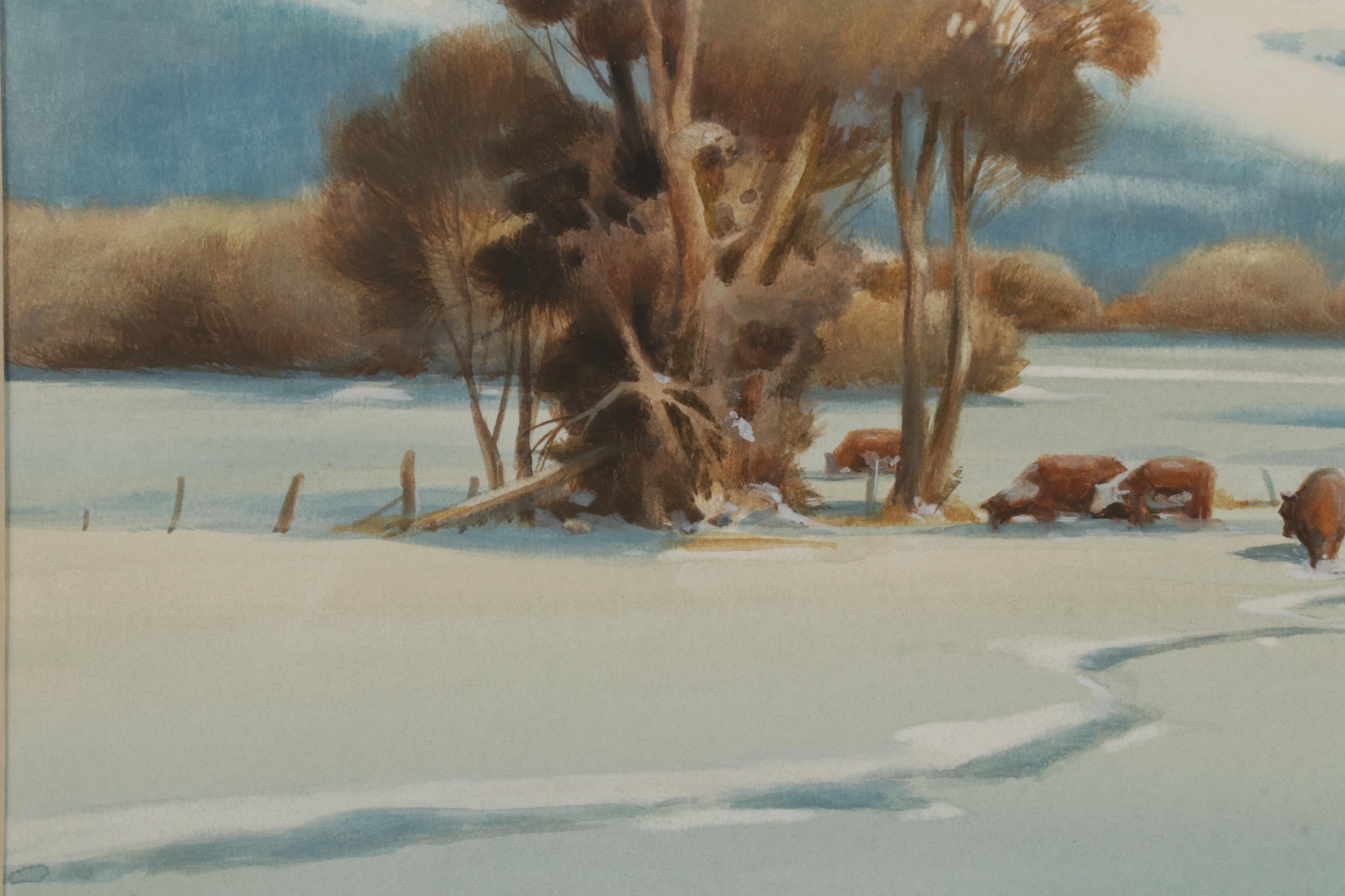 Rick Brogan Gouache Painting "Buena Vista, Vista," 2006