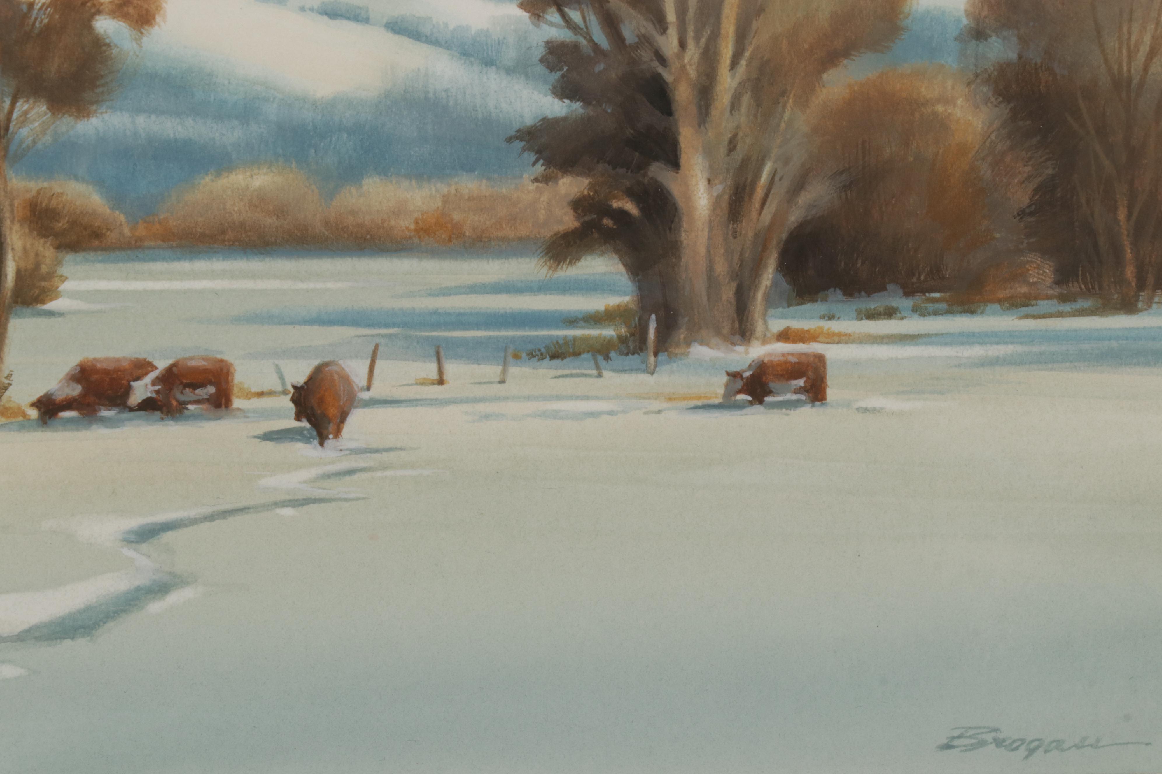 Rick Brogan Gouache Painting "Buena Vista, Vista," 2006