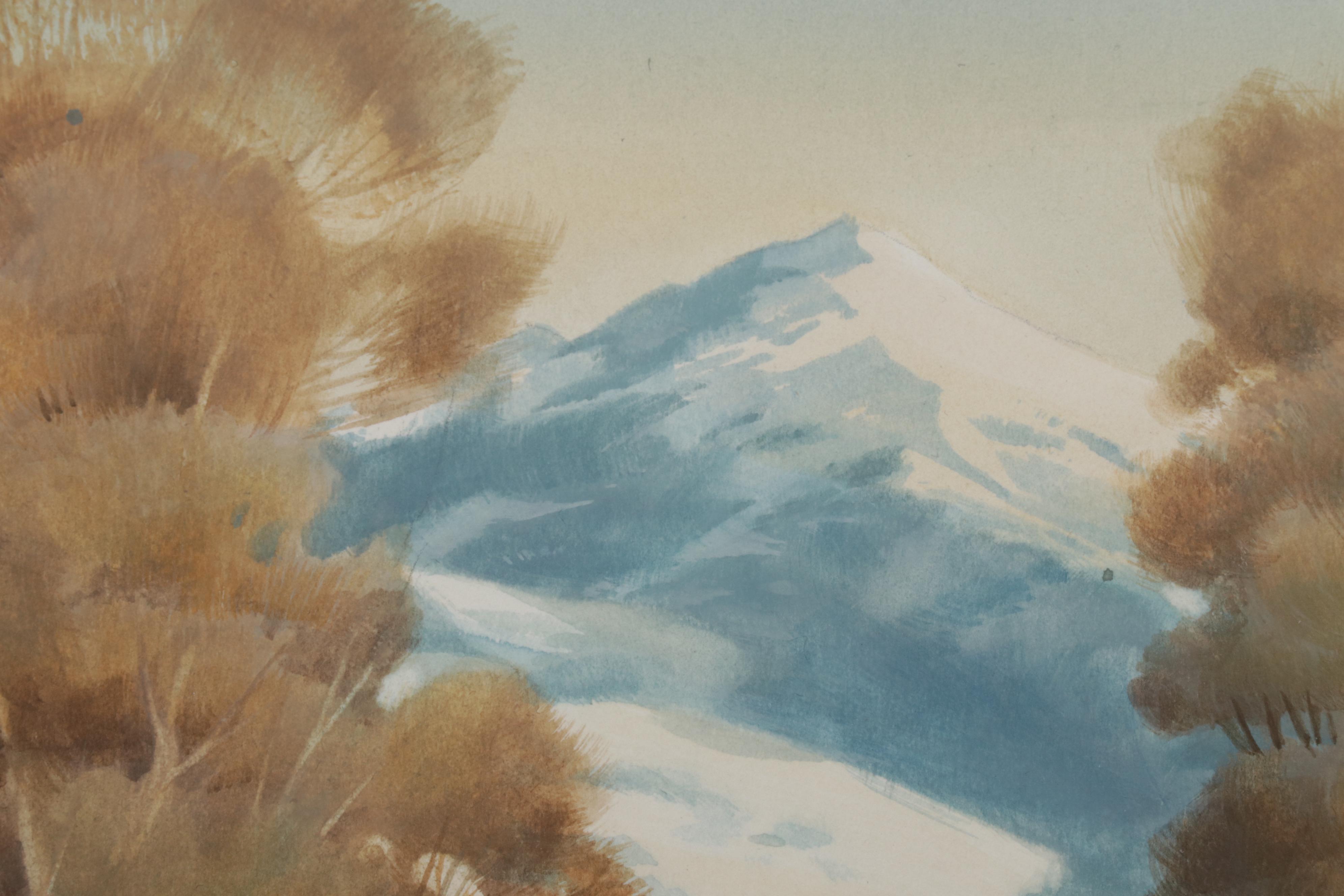 Rick Brogan Gouache Painting "Buena Vista, Vista," 2006