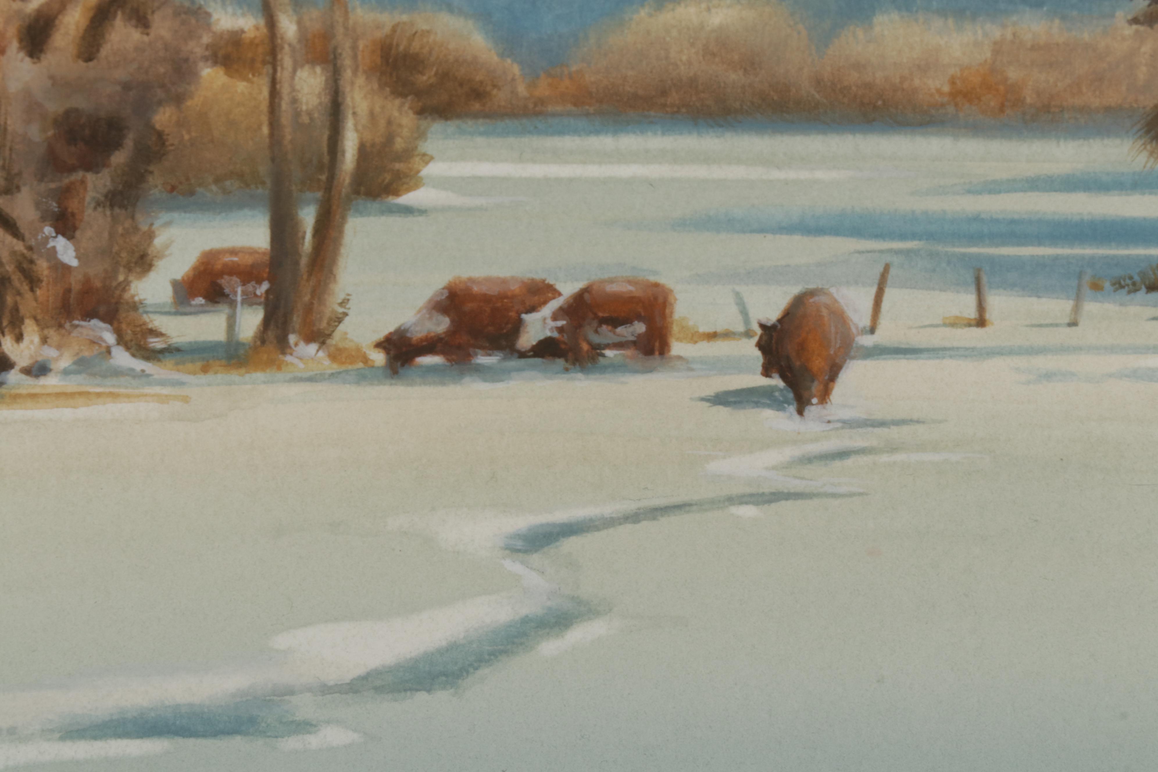 Rick Brogan Gouache Painting "Buena Vista, Vista," 2006