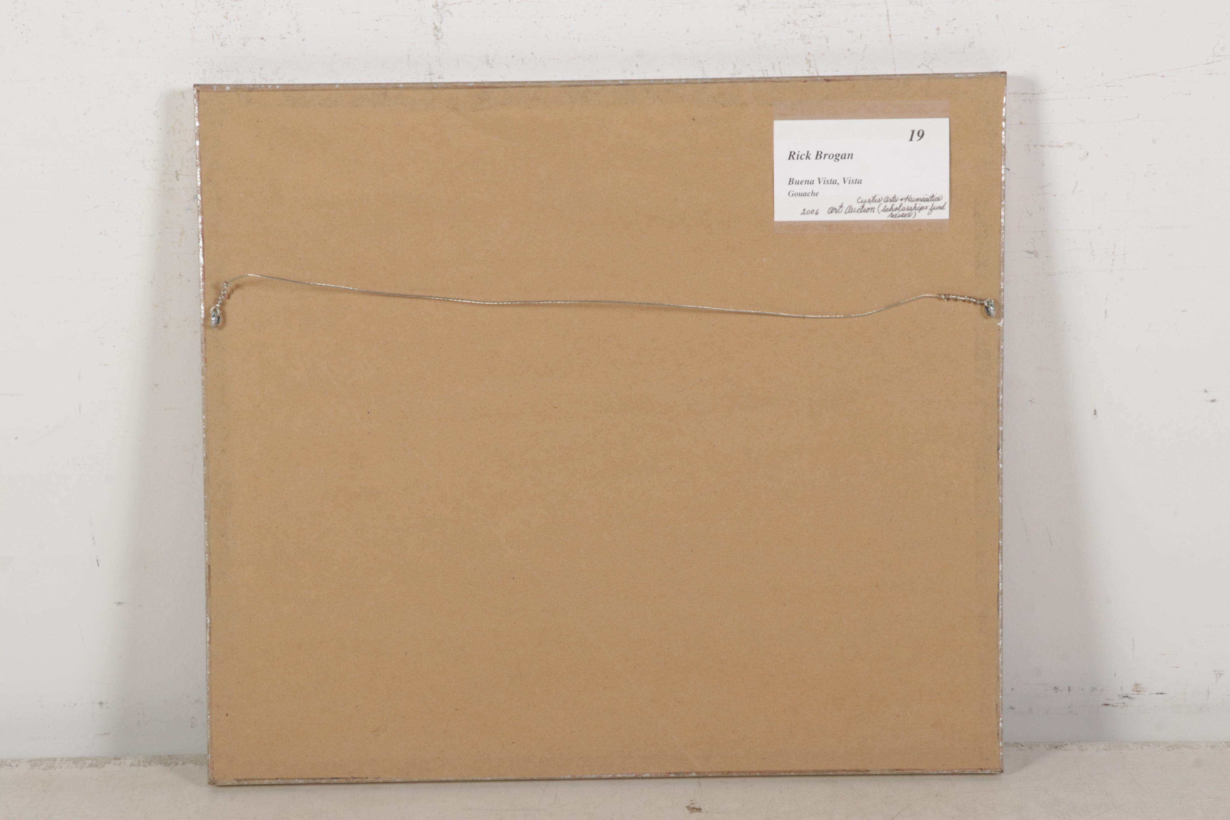 Rick Brogan Gouache Painting "Buena Vista, Vista," 2006