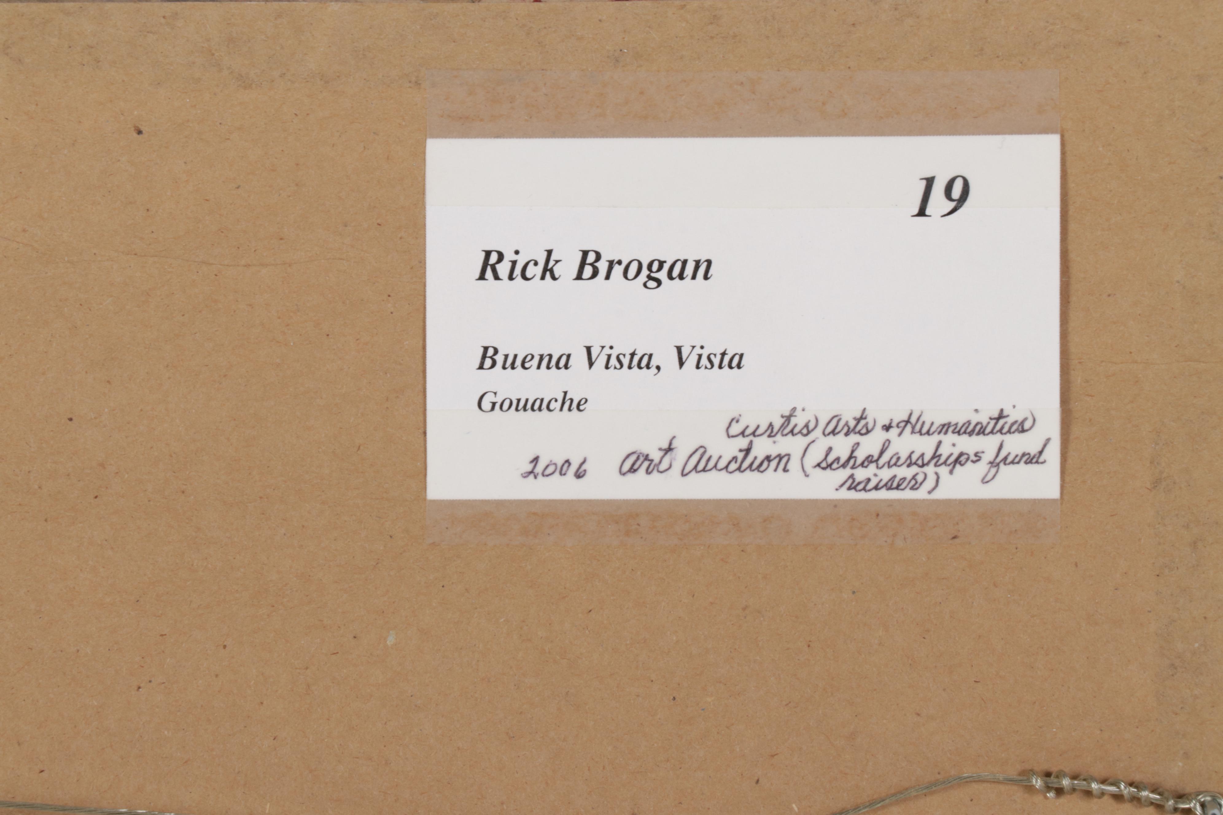 Rick Brogan Gouache Painting "Buena Vista, Vista," 2006