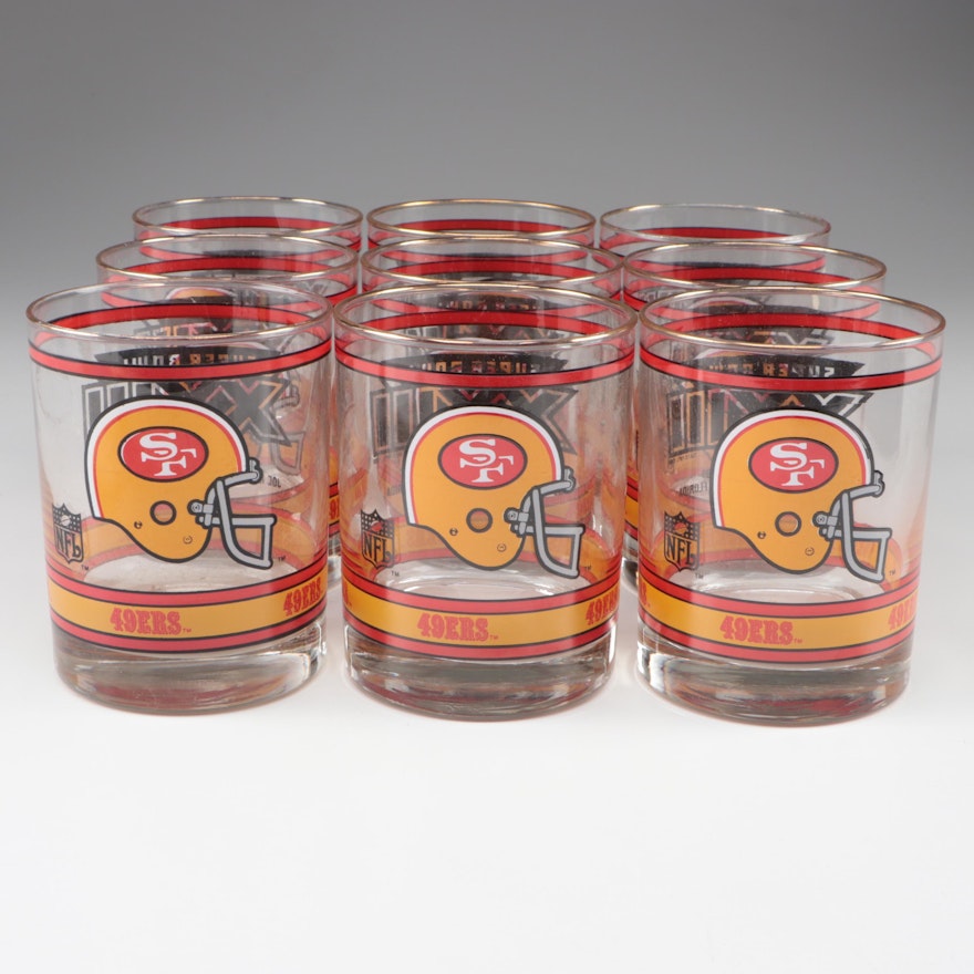 NFL San Francisco 49ers Super Bowl XXIII Old Fashioned Glasses