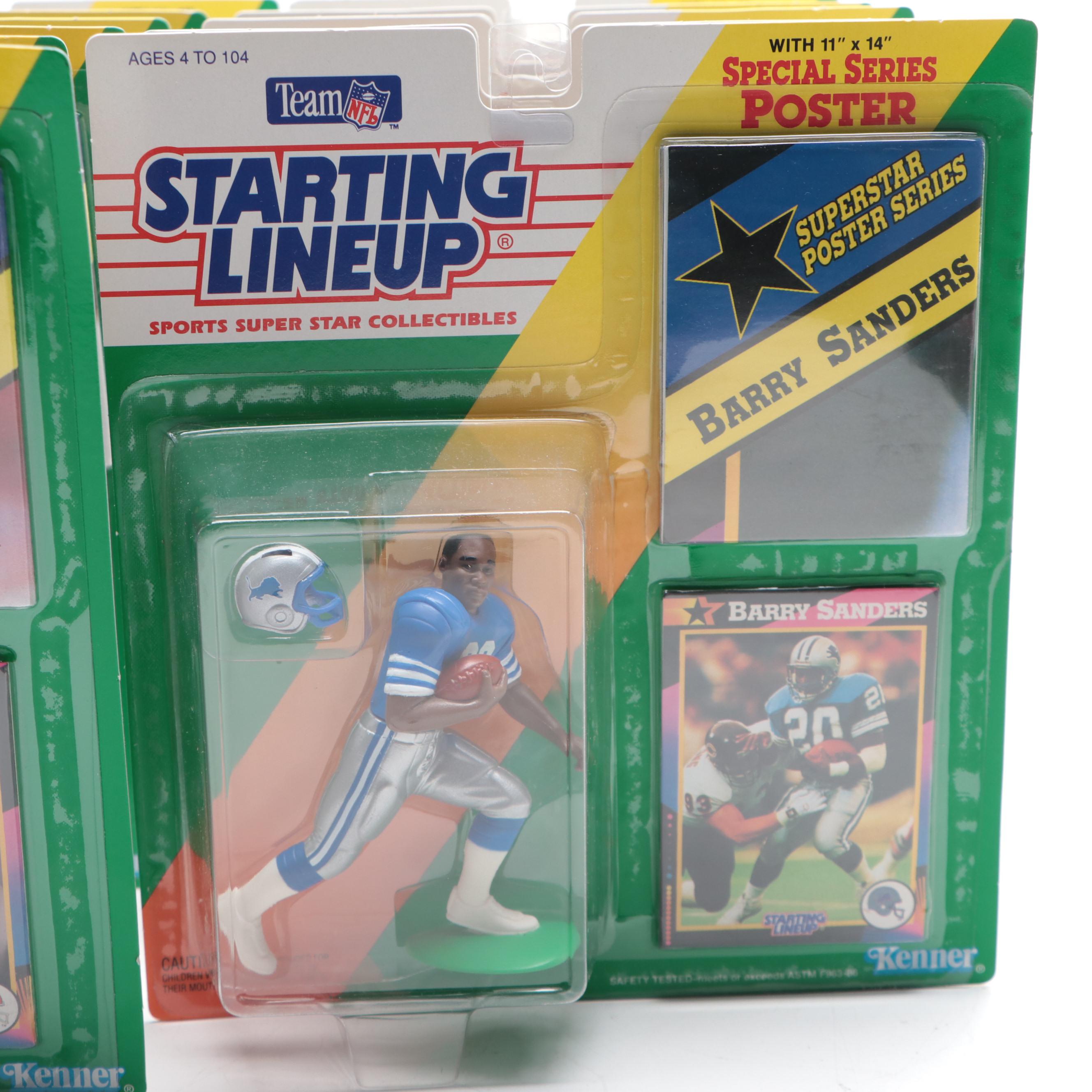 Kenner Team NFL Starting Lineup Barry Sanders and Other Action Figures