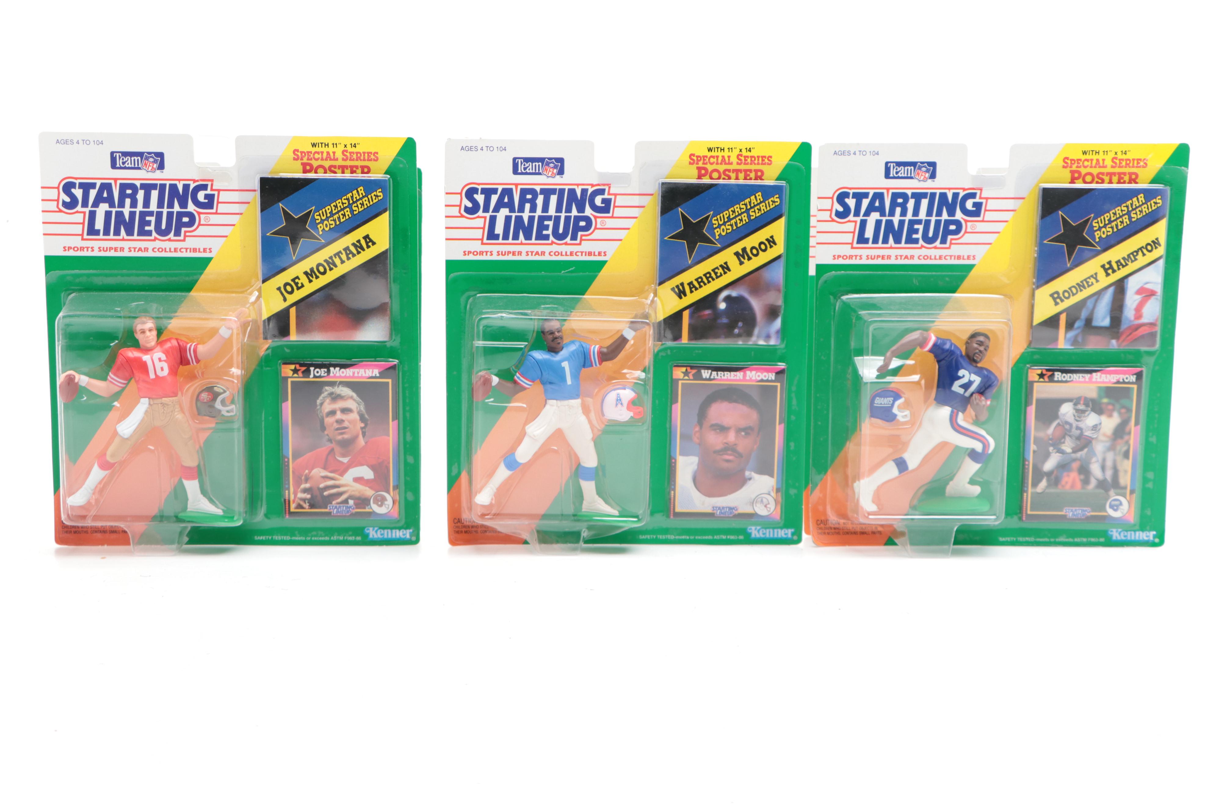 Kenner Team NFL Starting Lineup Barry Sanders and Other Action Figures