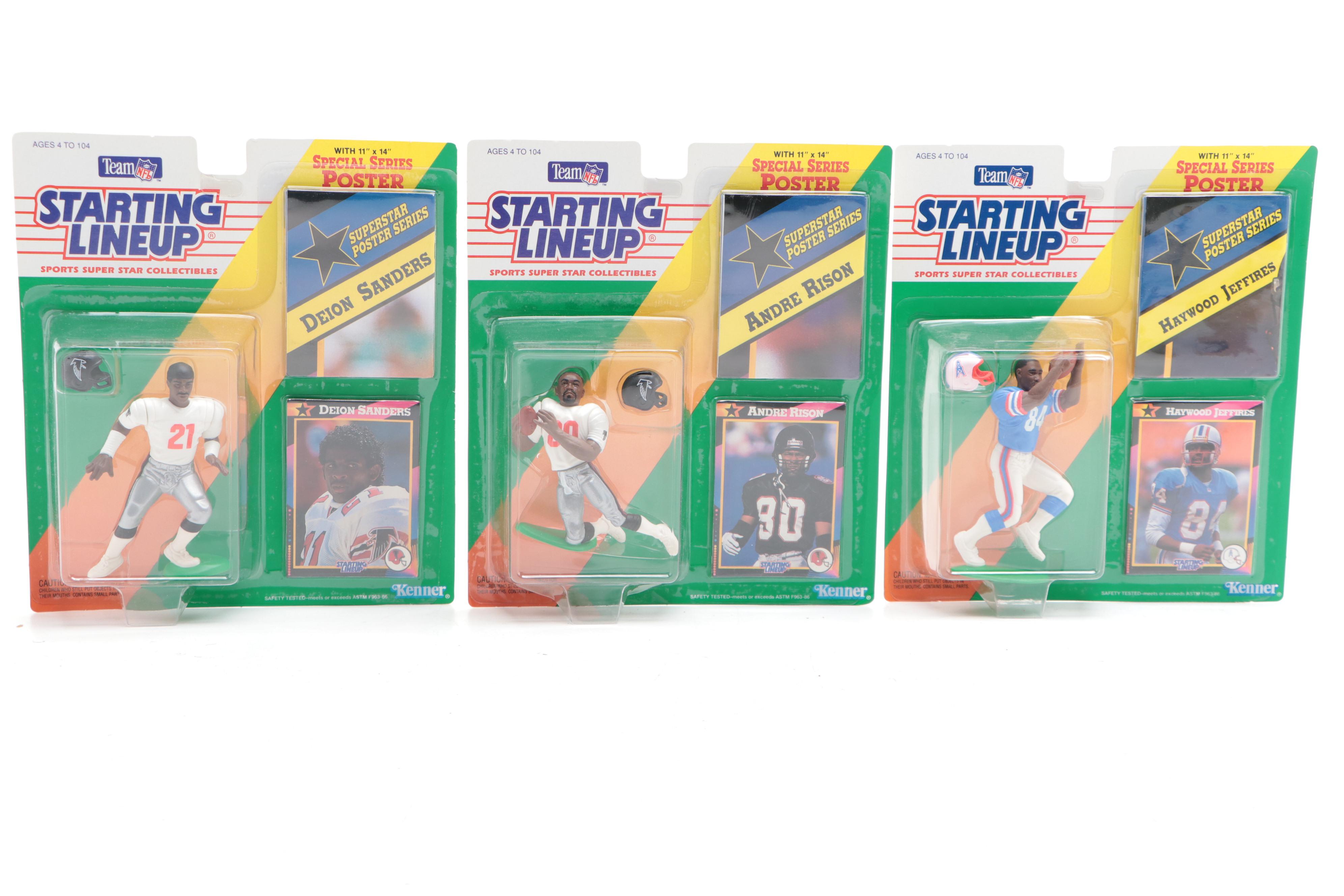 Kenner Team NFL Starting Lineup Barry Sanders and Other Action Figures