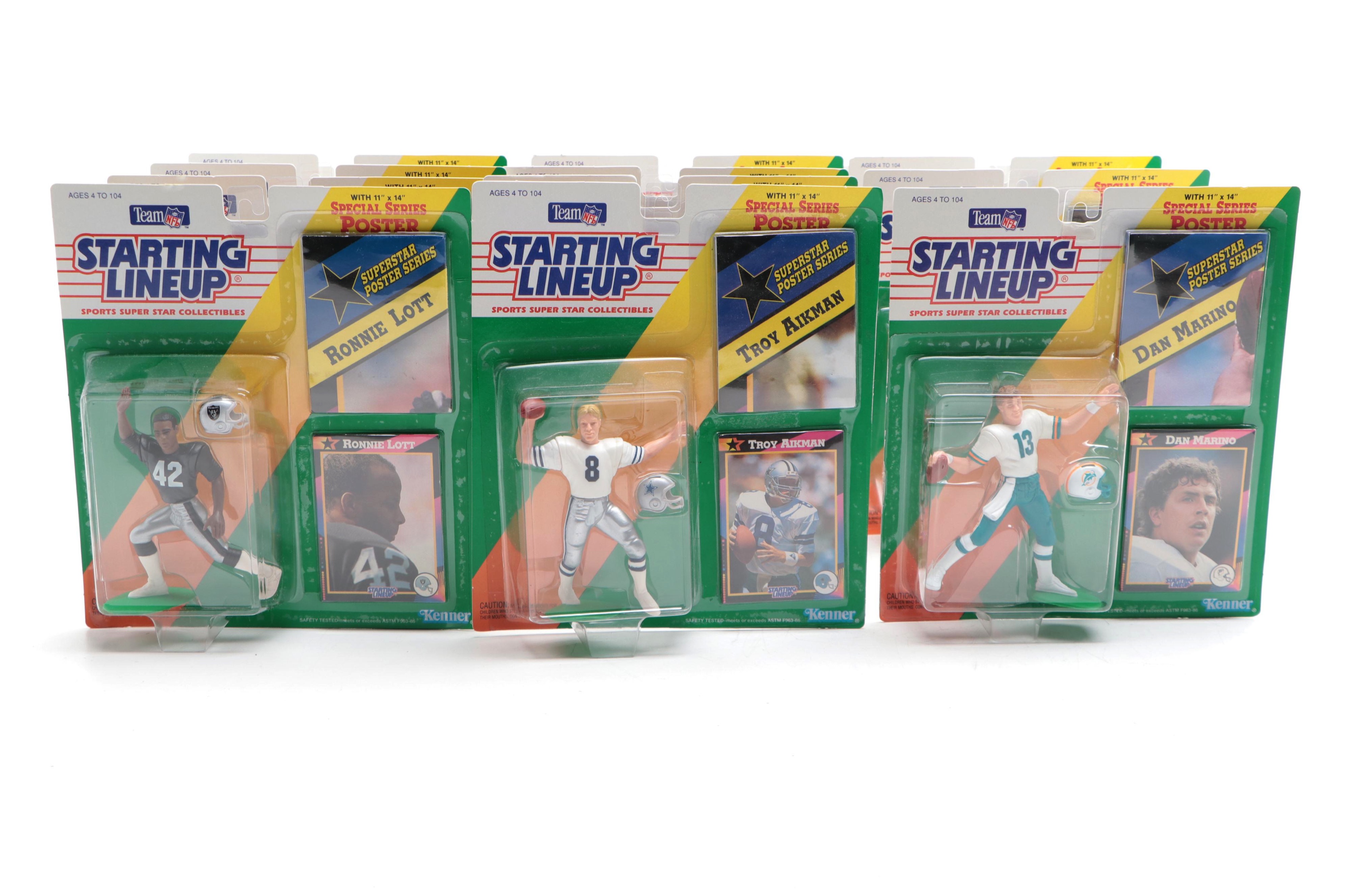 Kenner Team NFL Starting Lineup Barry Sanders and Other Action Figures