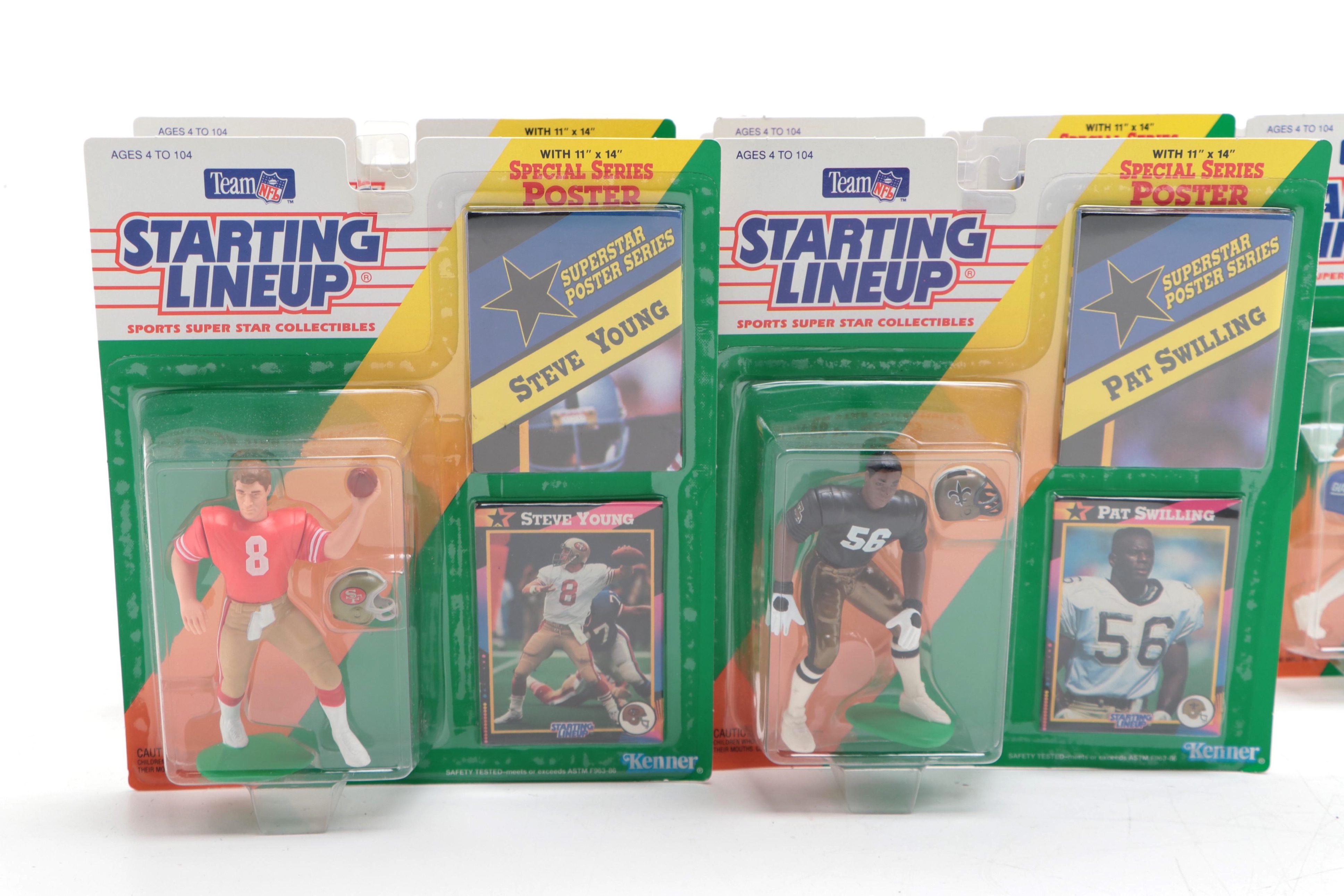 Kenner Team NFL Starting Lineup Barry Sanders and Other Action Figures