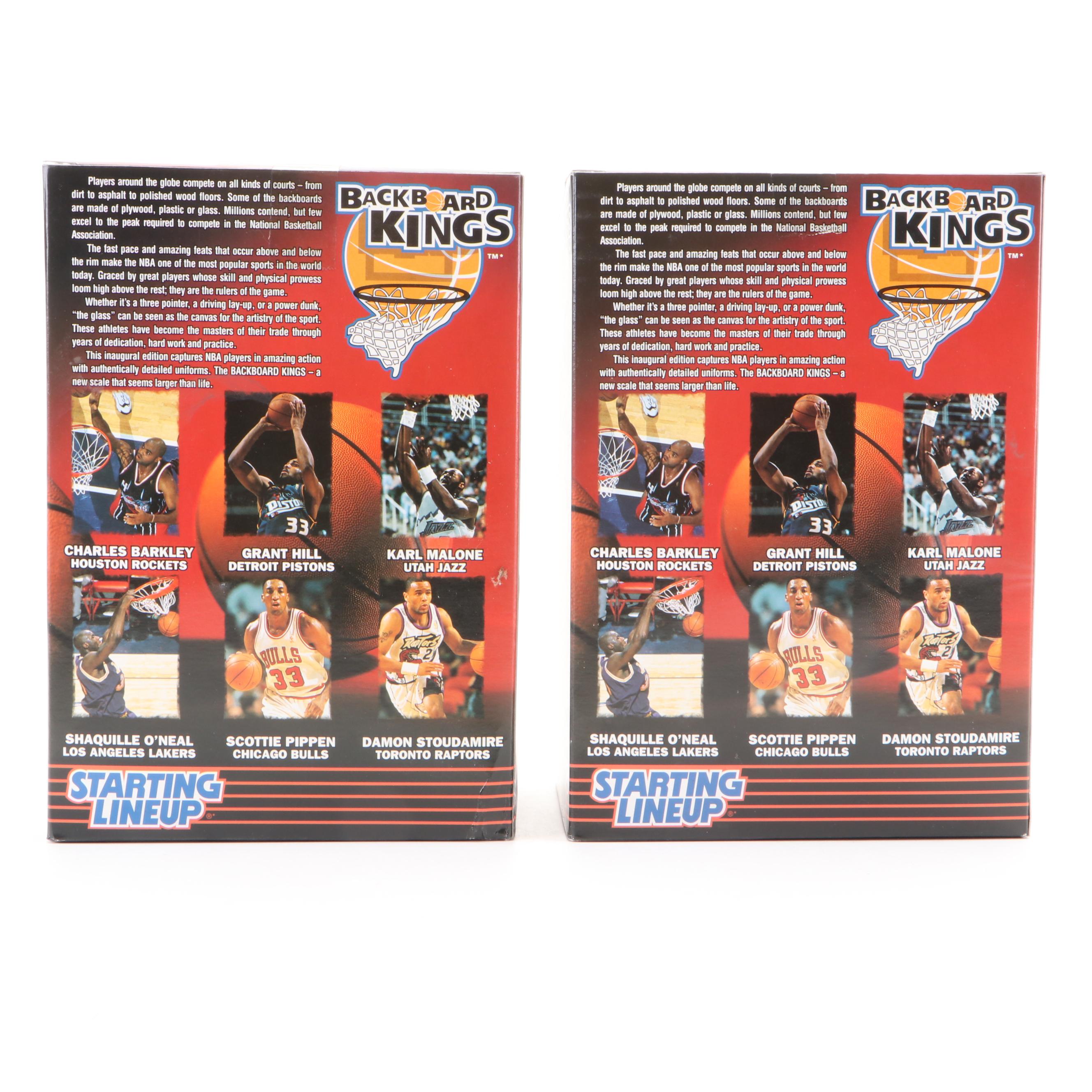 Starting Lineup NBA Basketball Shaq, Barkley, Kemp With Shaq-Attack Figurines