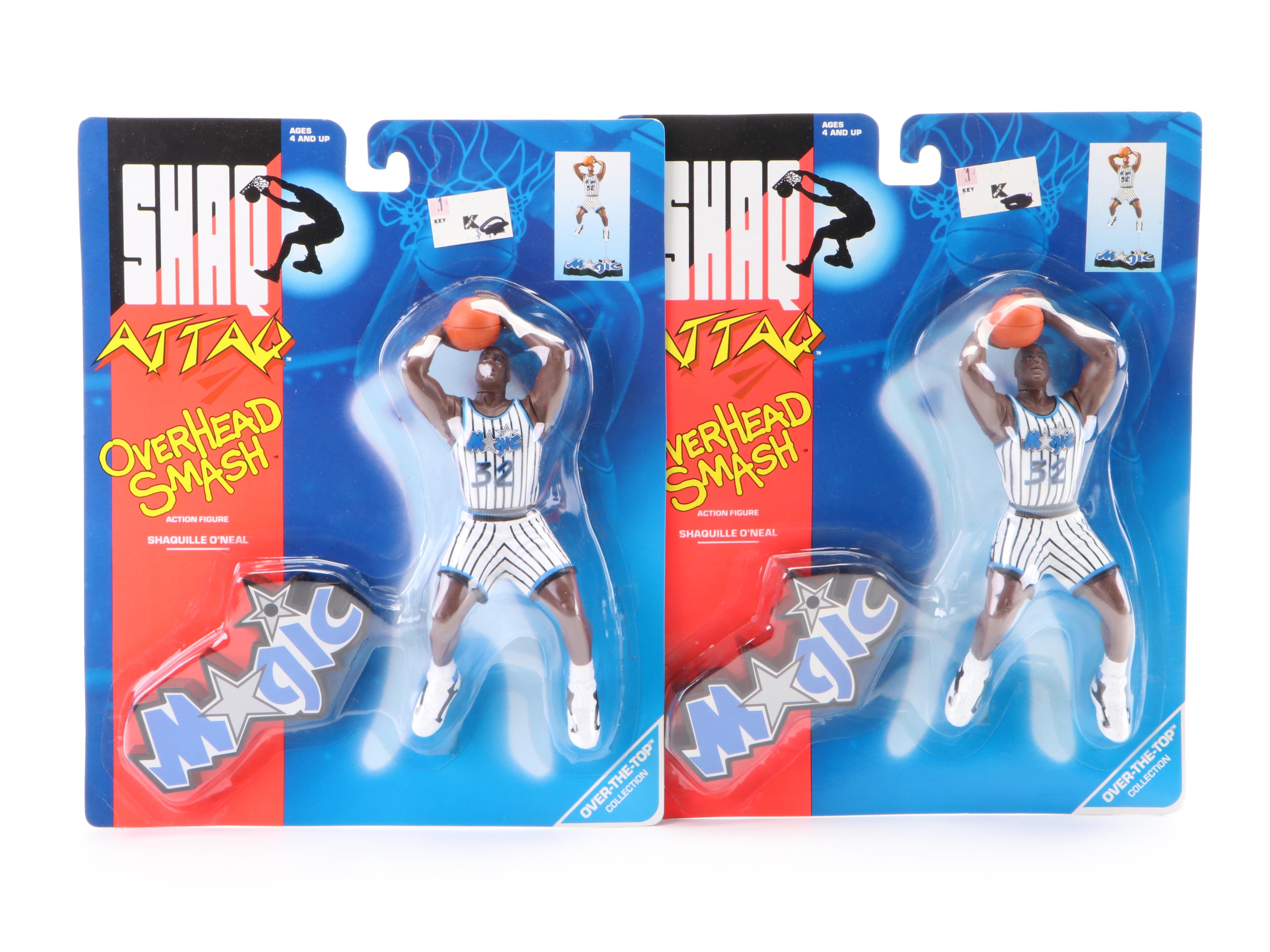 Starting Lineup NBA Basketball Shaq, Barkley, Kemp With Shaq-Attack Figurines
