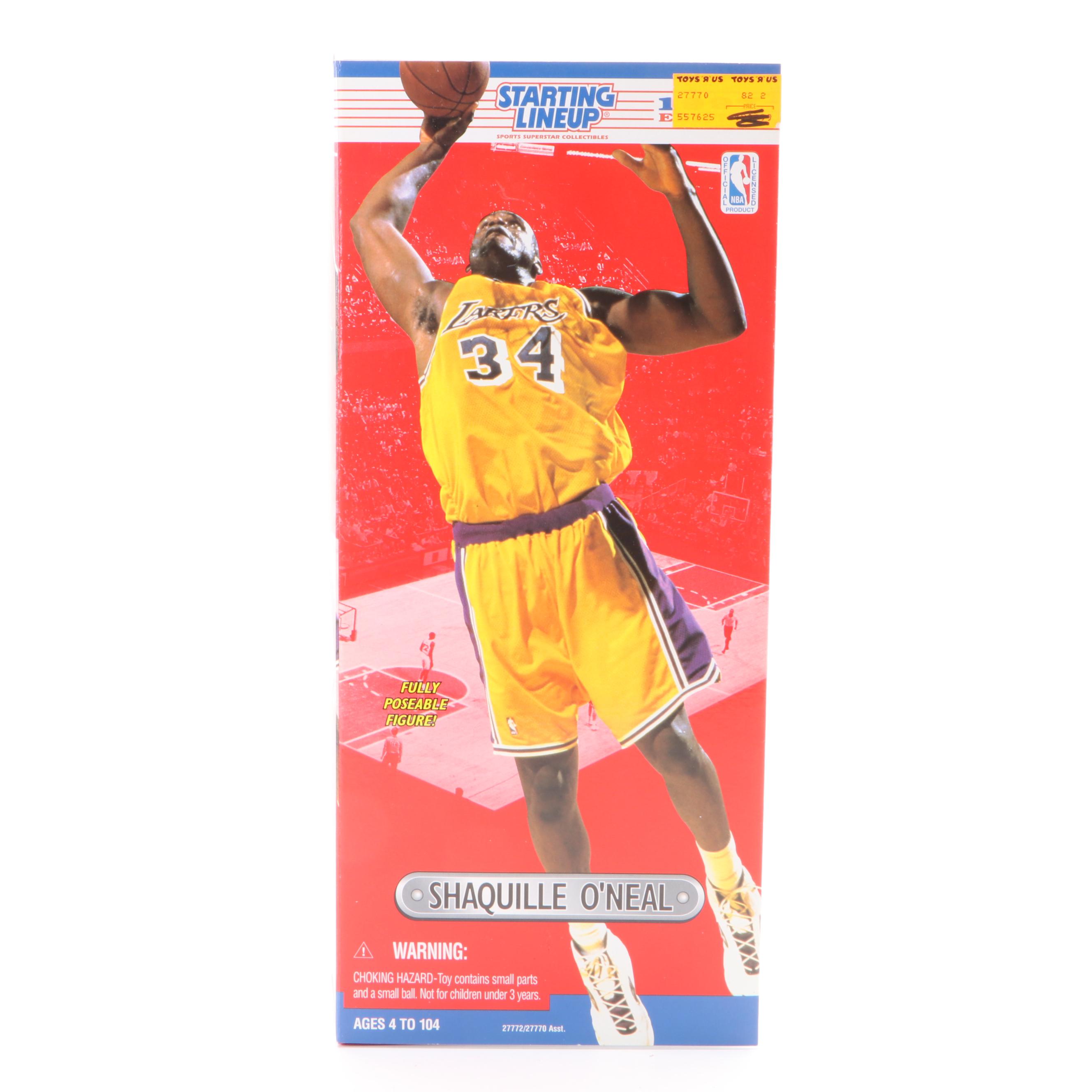 Starting Lineup NBA Basketball Shaq, Barkley, Kemp With Shaq-Attack Figurines